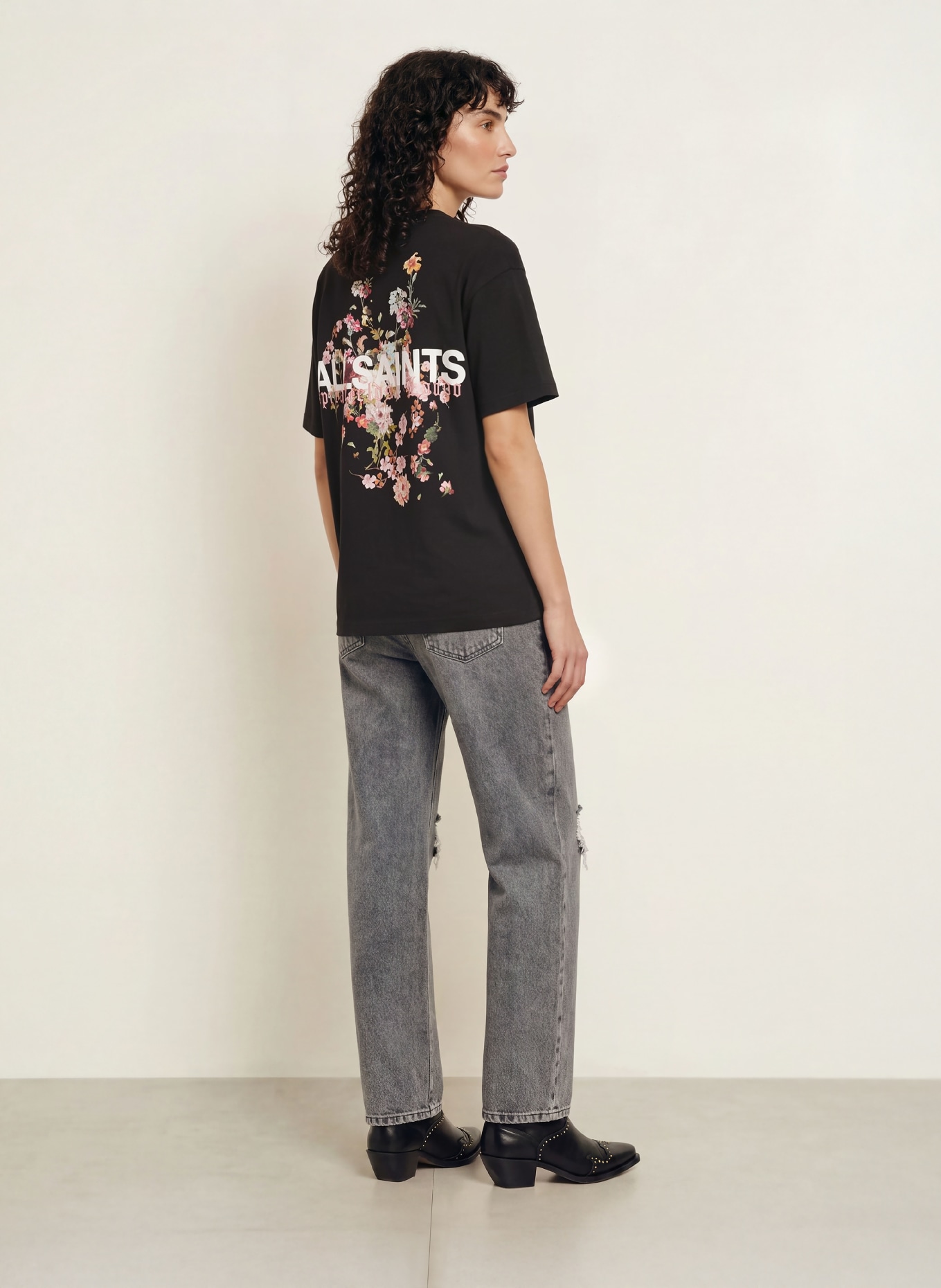 ALLSAINTS VALEN ETTA T-shirt: BLACK
