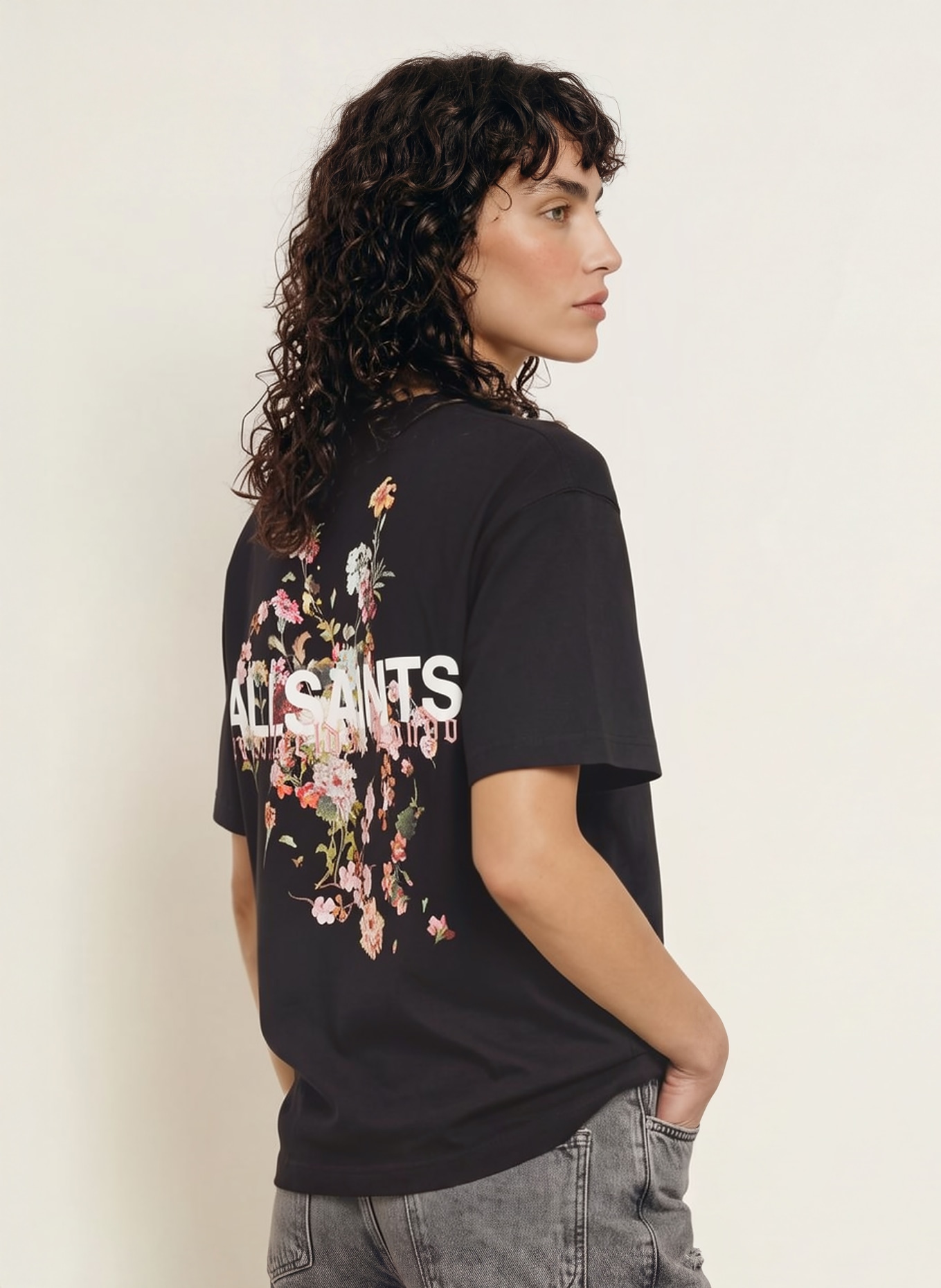 ALLSAINTS VALEN ETTA T-shirt: BLACK