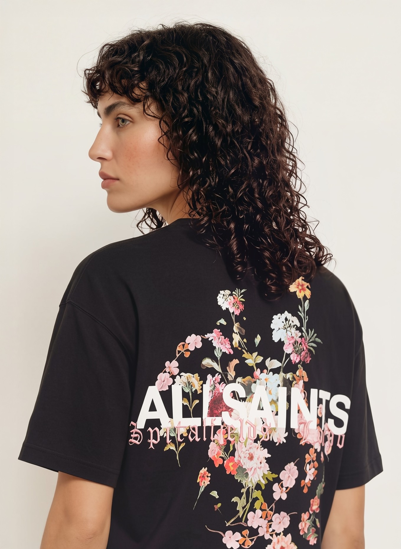 ALLSAINTS VALEN ETTA T-shirt: BLACK