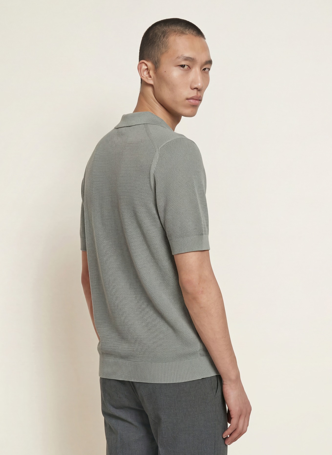 REISS Strickshirt LEON: GRAU