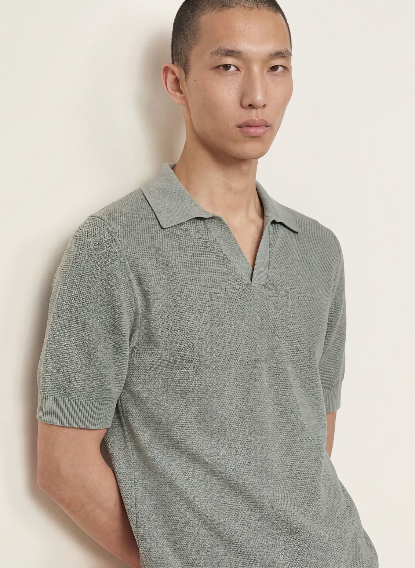 REISS Strickshirt LEON: GRAU