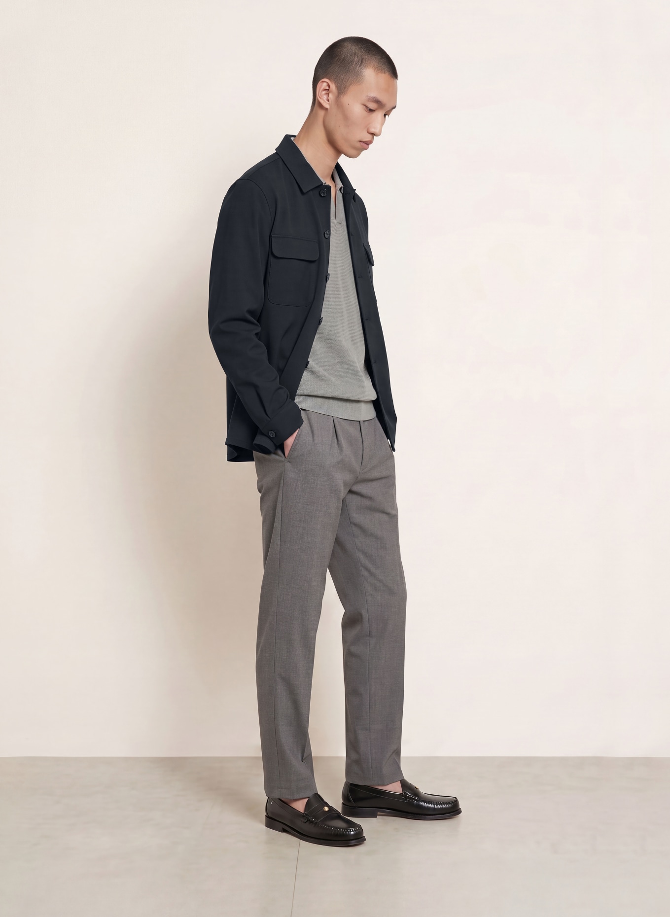 REISS Hemd PESHI Comfort Fit: DUNKELBLAU