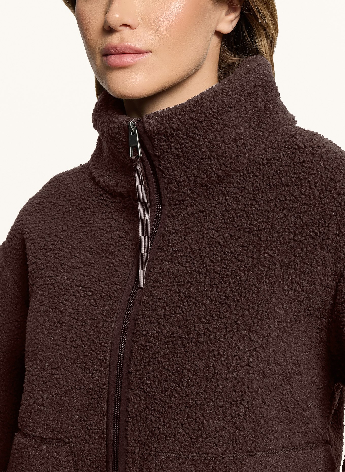 CARTOON Plush Jacket: DARK BROWN