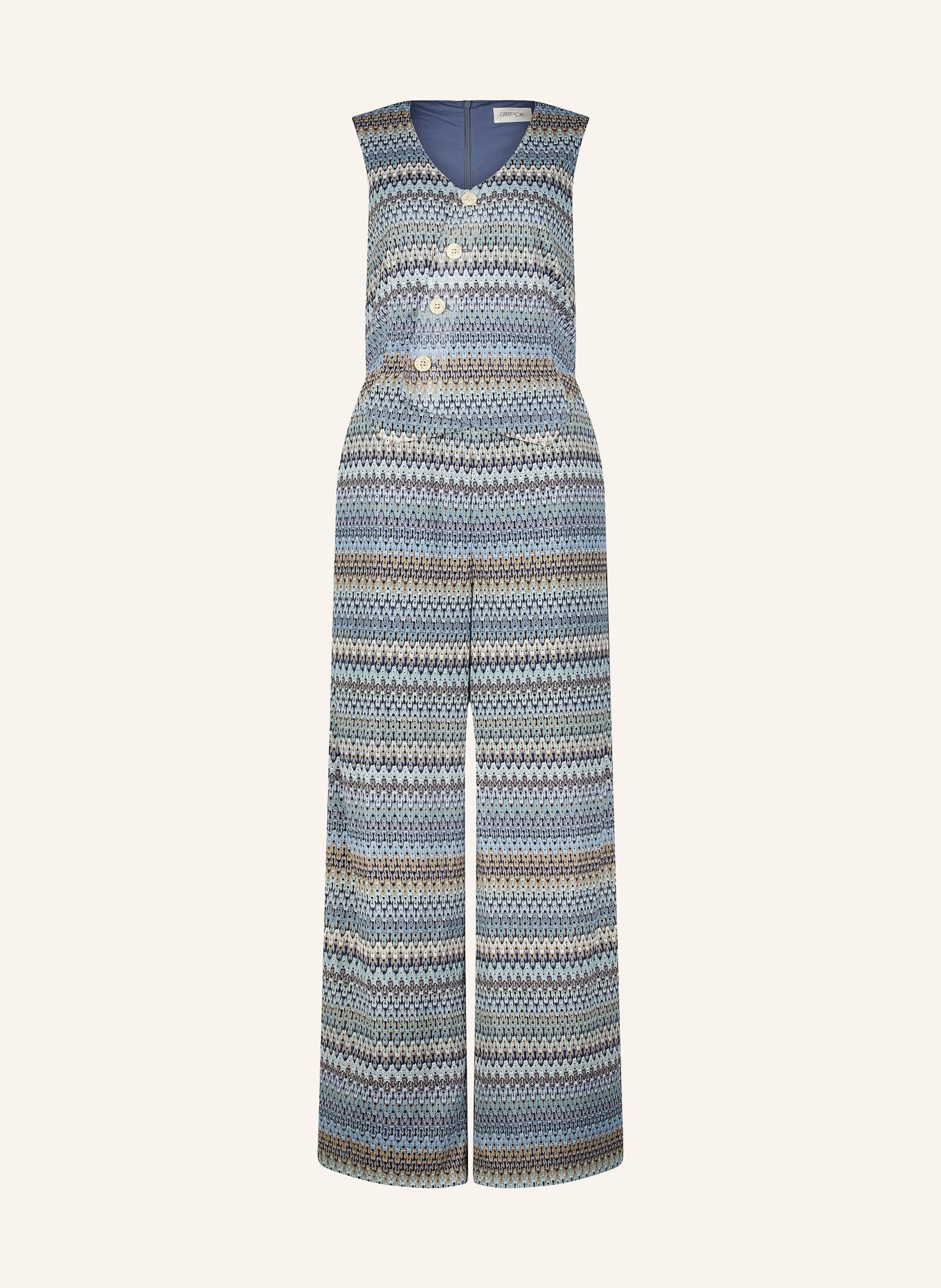 CARTOON Jumpsuit: LICHTBLAUW / BEIGE / WIT