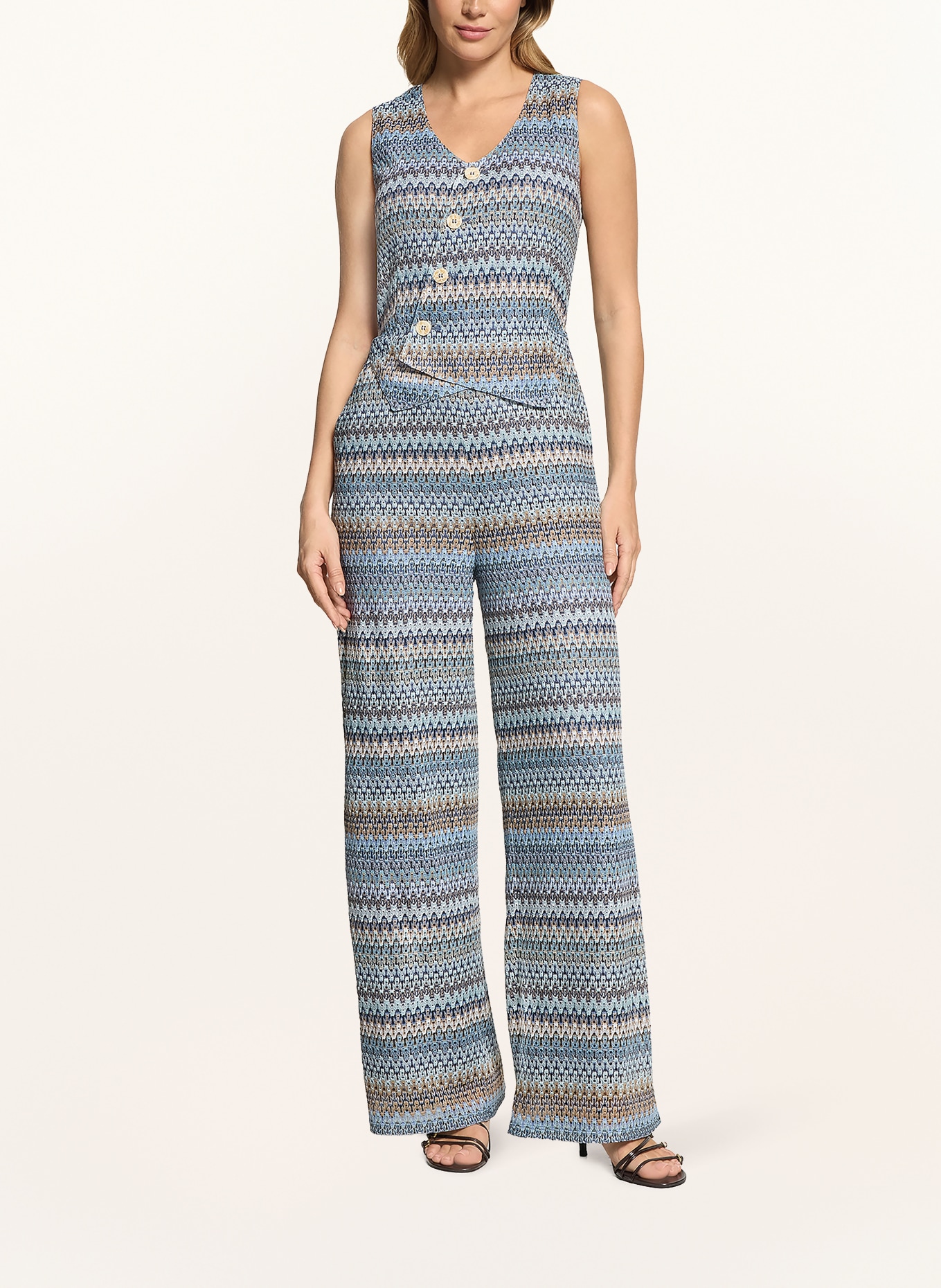 CARTOON Jumpsuit: LICHTBLAUW / BEIGE / WIT