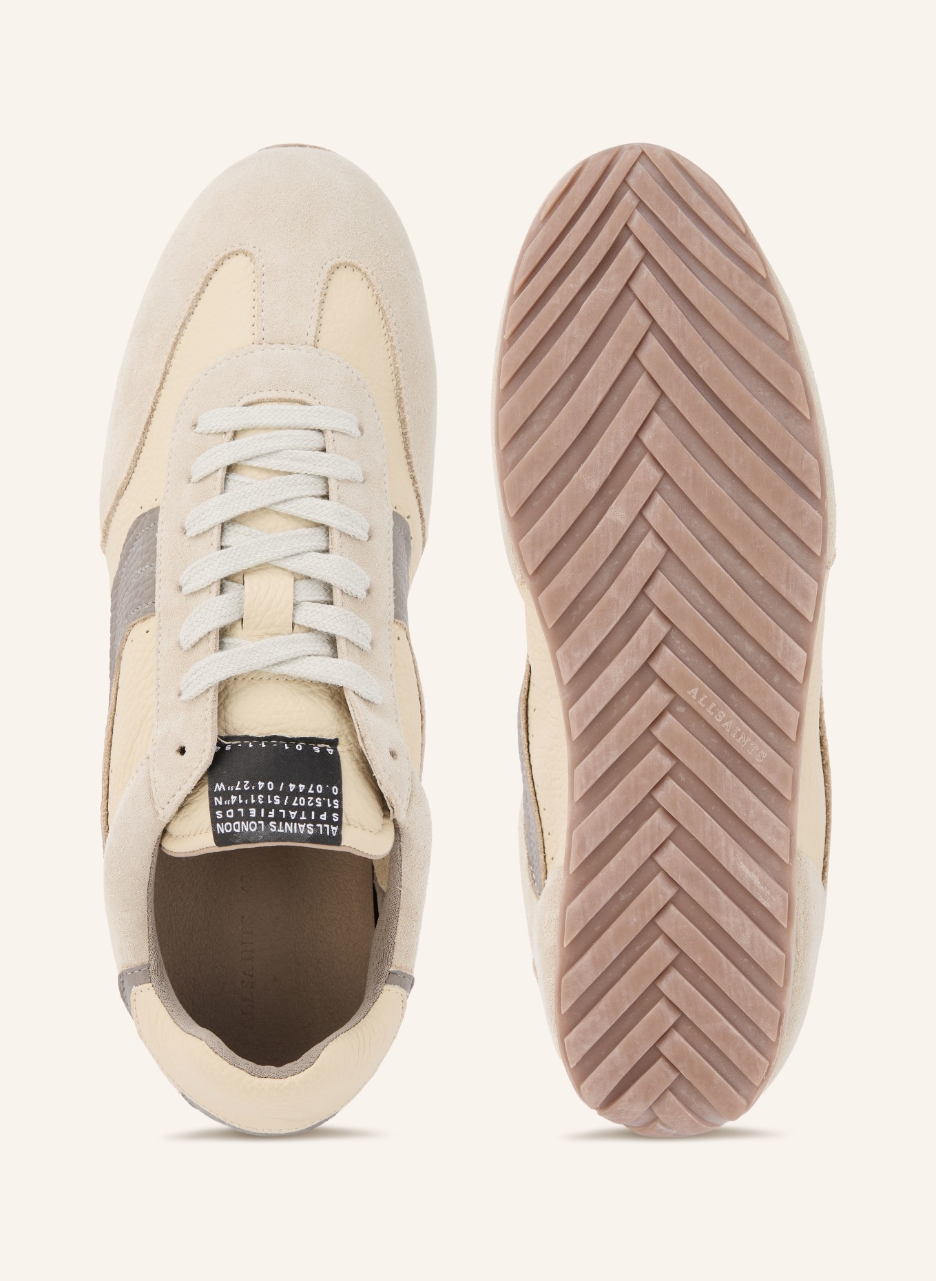 ALLSAINTS Sneaker LIAM HEX: CREME / GRAU