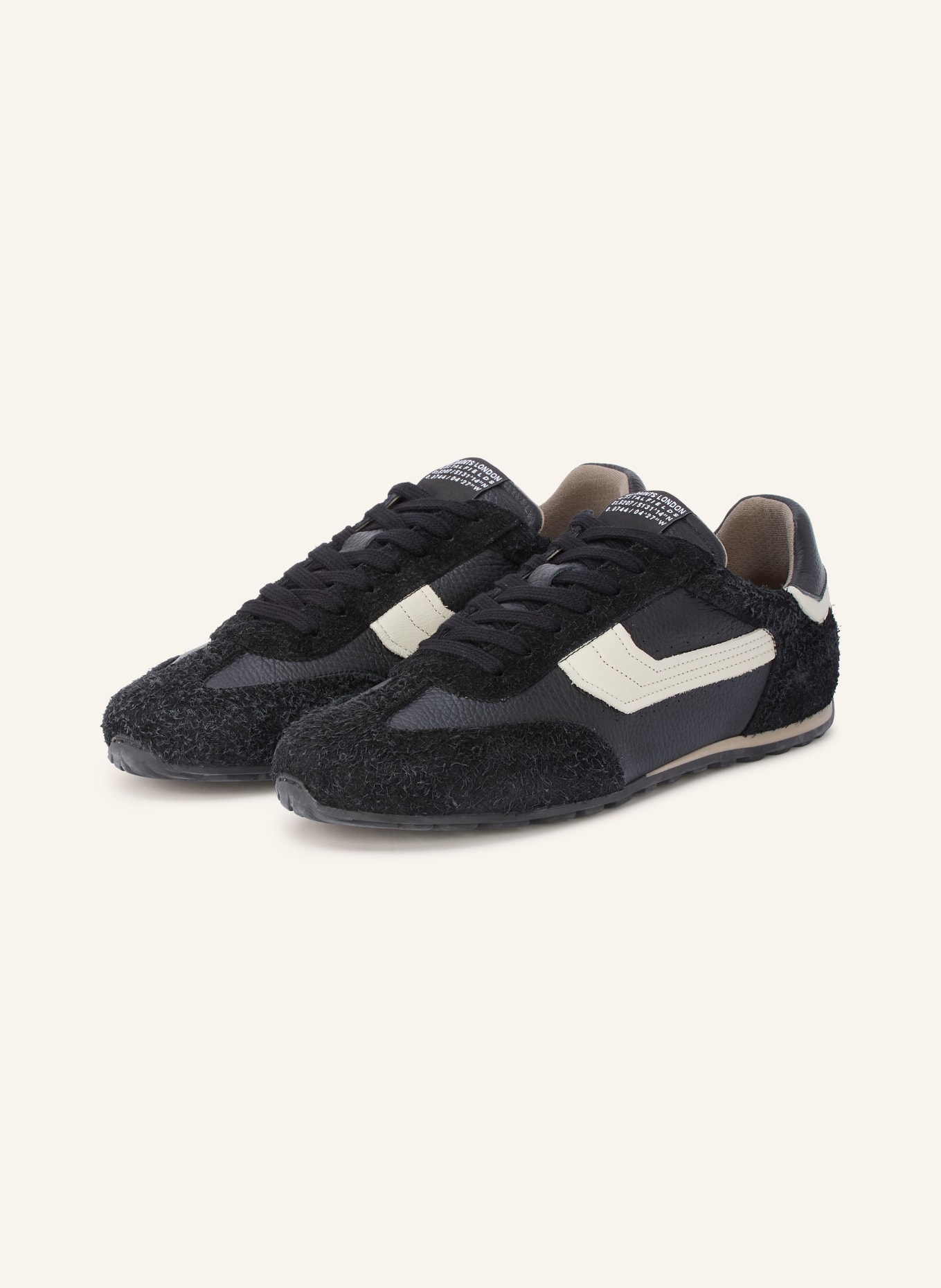 ALLSAINTS Sneakersy LIAM HEX: ČERNÁ / BÍLÁ