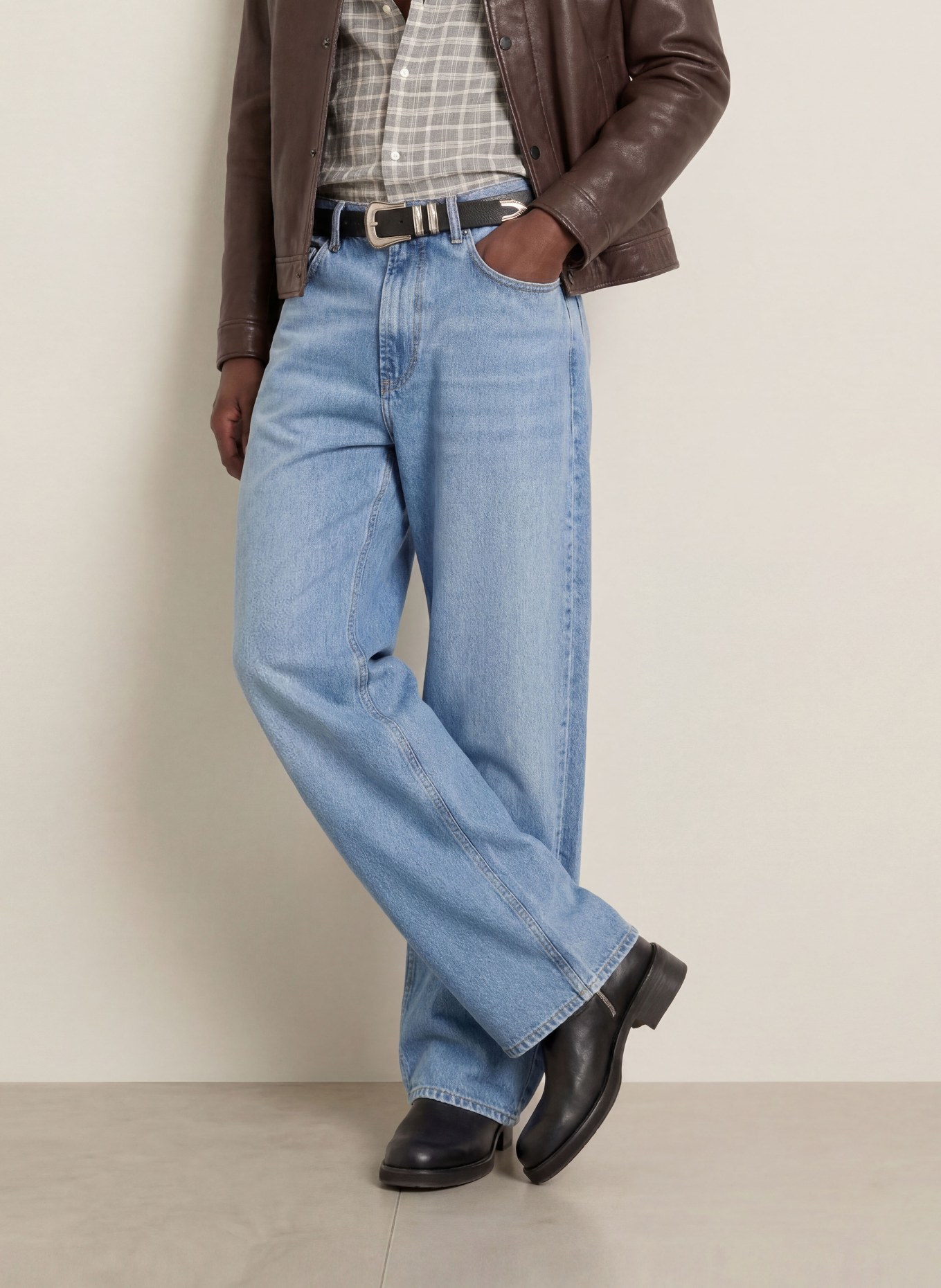ALLSAINTS Blugi RIVET cu croială regular: 2160 Light Indigo