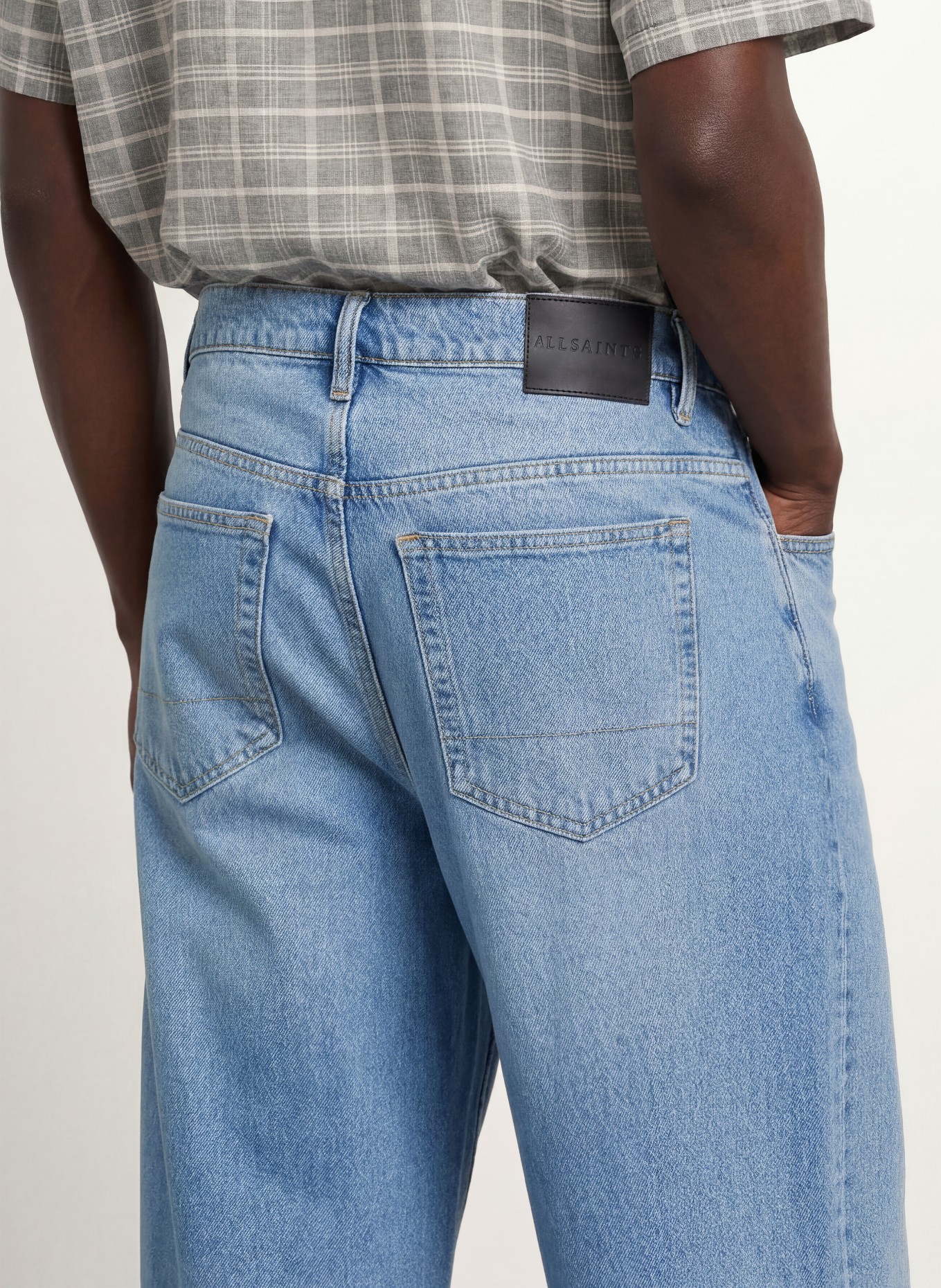 ALLSAINTS Blugi RIVET cu croială regular: 2160 Light Indigo