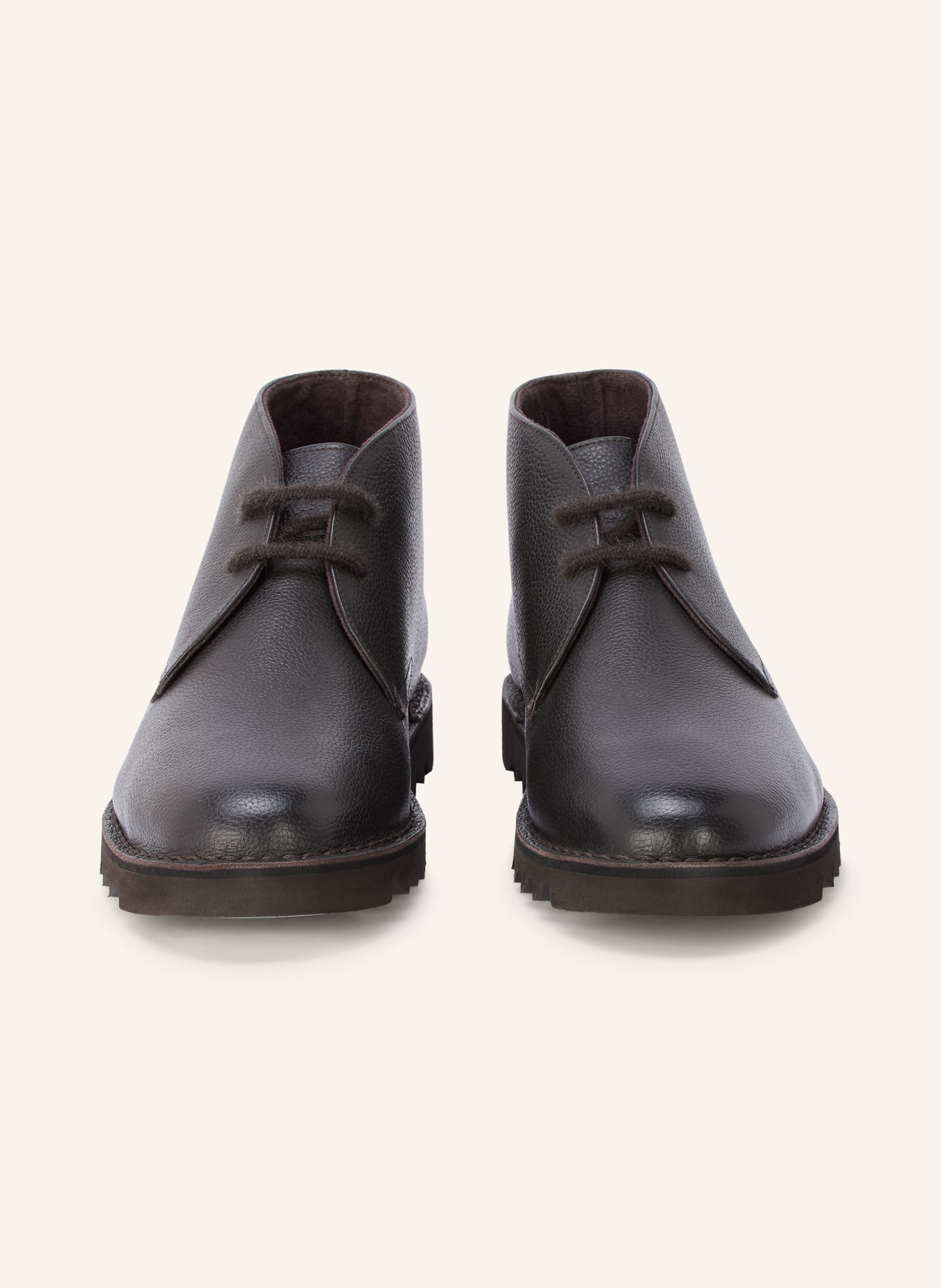ALLSAINTS Šněrovací boty SLIX: TMAVĚ HNĚDÁ