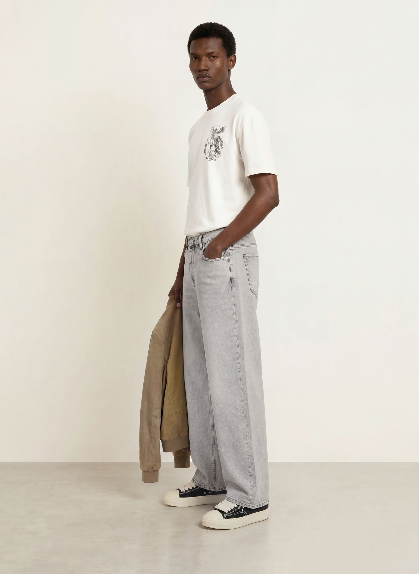 ALLSAINTS Jeans RIVET Regular Fit: 755 Washed Grey