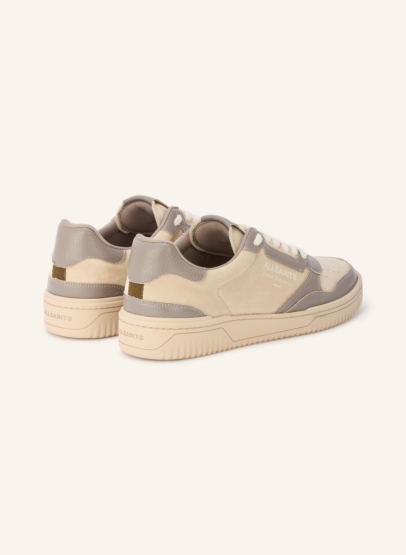 ALLSAINTS Sneakersy REGAN: ŠEDÁ / BÉŽOVÁ