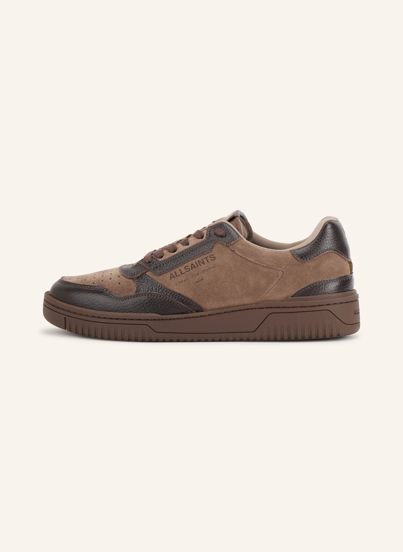 ALLSAINTS Sneaker REGAN: HELLBRAUN / DUNKELBRAUN