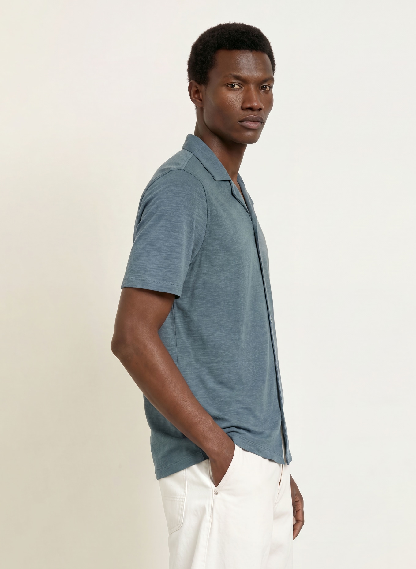 ALLSAINTS Resorthemd ROBSON Relaxed Fit: BLAUGRAU