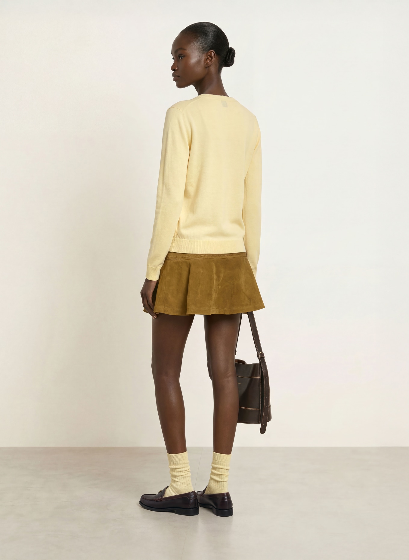 CLAUDIE PIERLOT Pullover: GELB / CAMEL / GRAU