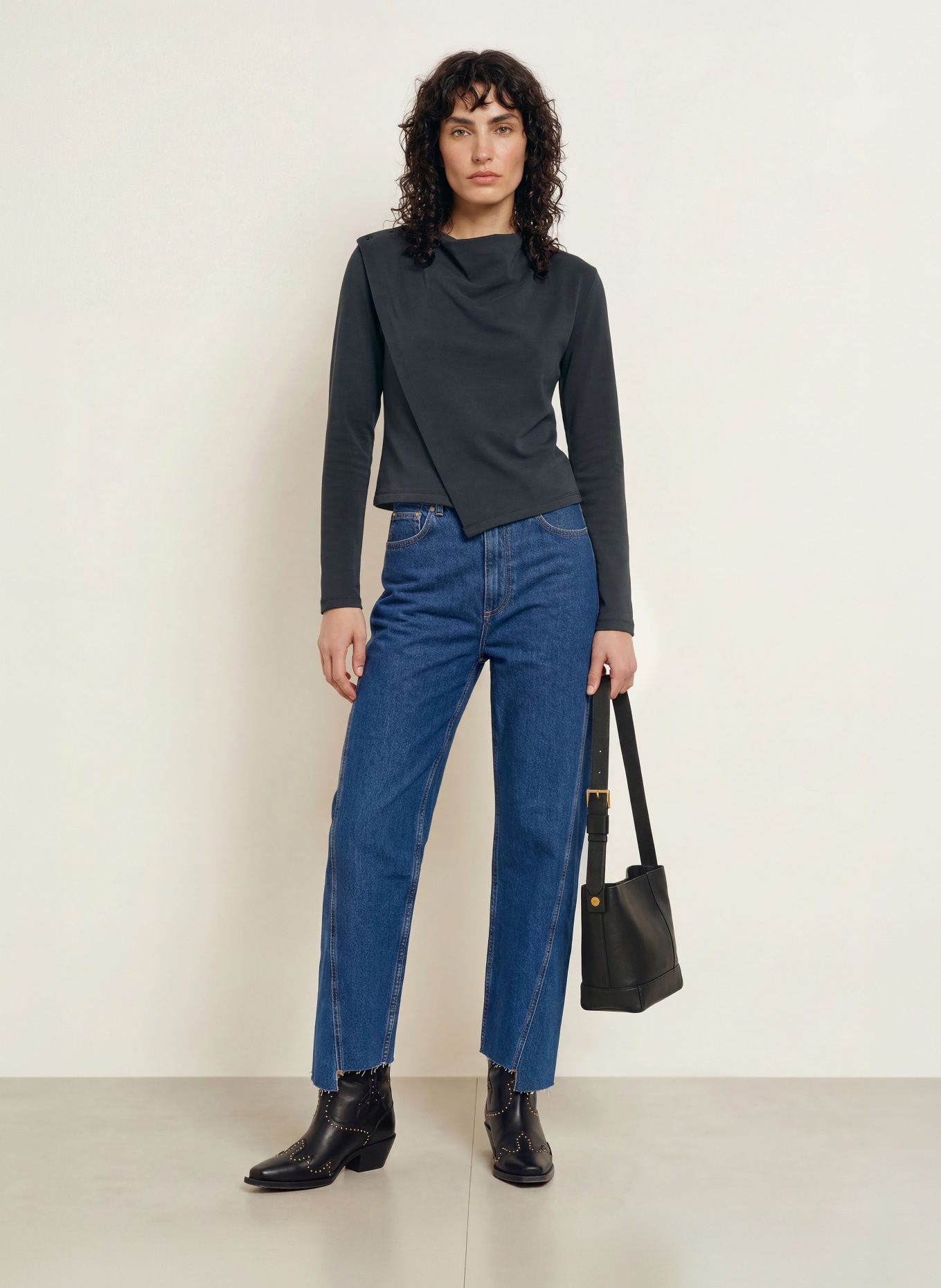 ALLSAINTS Longsleeve SKYLER: ZWART