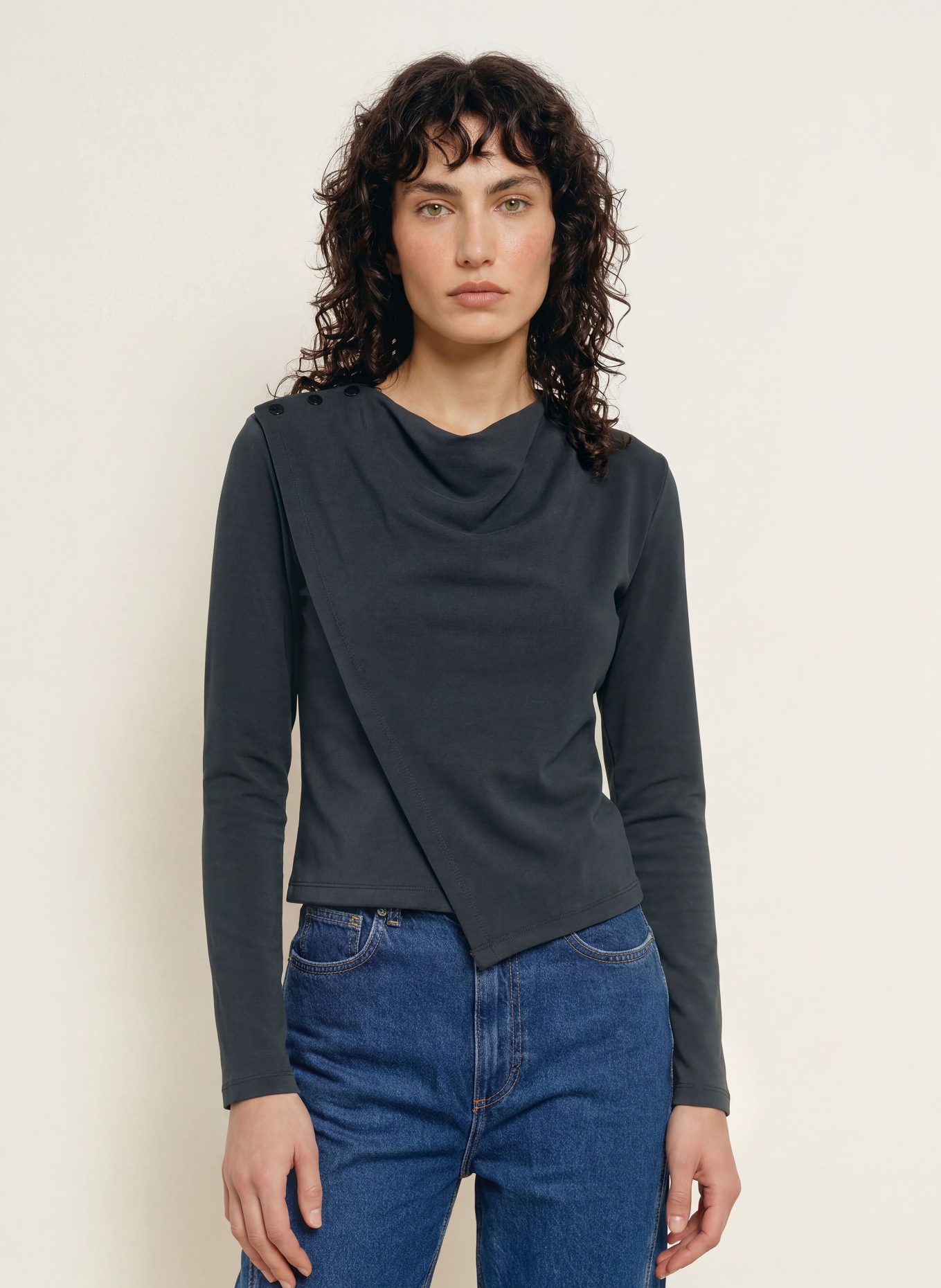 ALLSAINTS Longsleeve SKYLER: ZWART