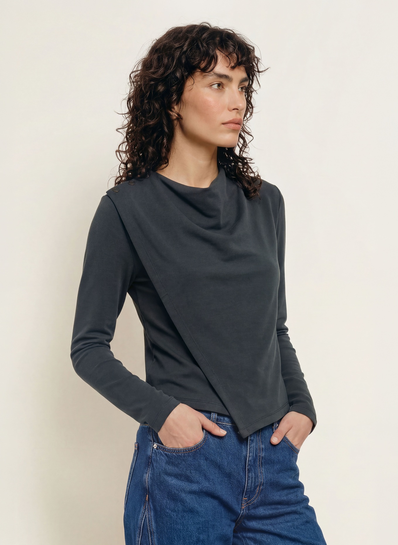 ALLSAINTS Longsleeve SKYLER: ZWART