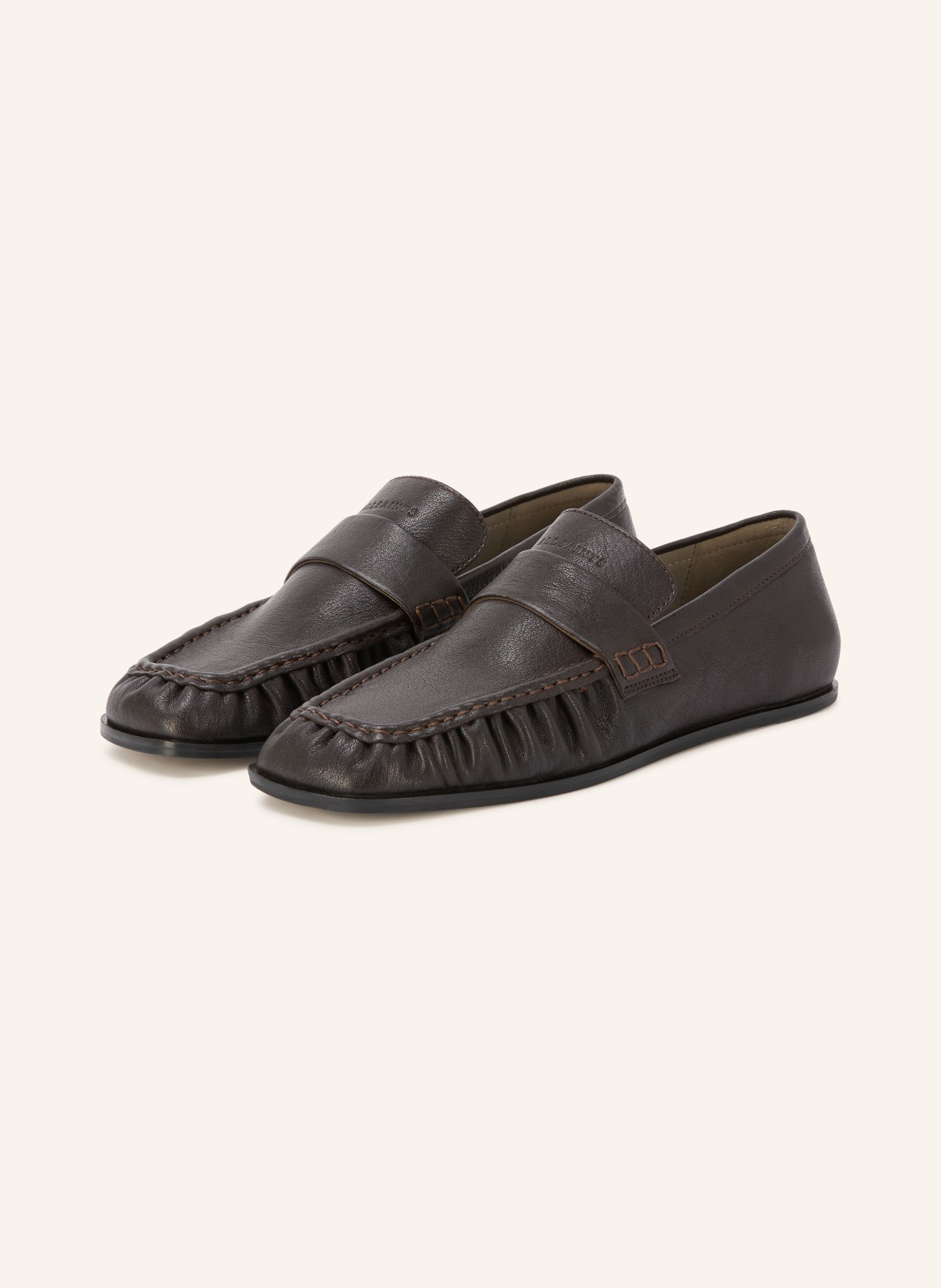 ALLSAINTS Loafersy JULIE: CIEMNOBRĄZOWY