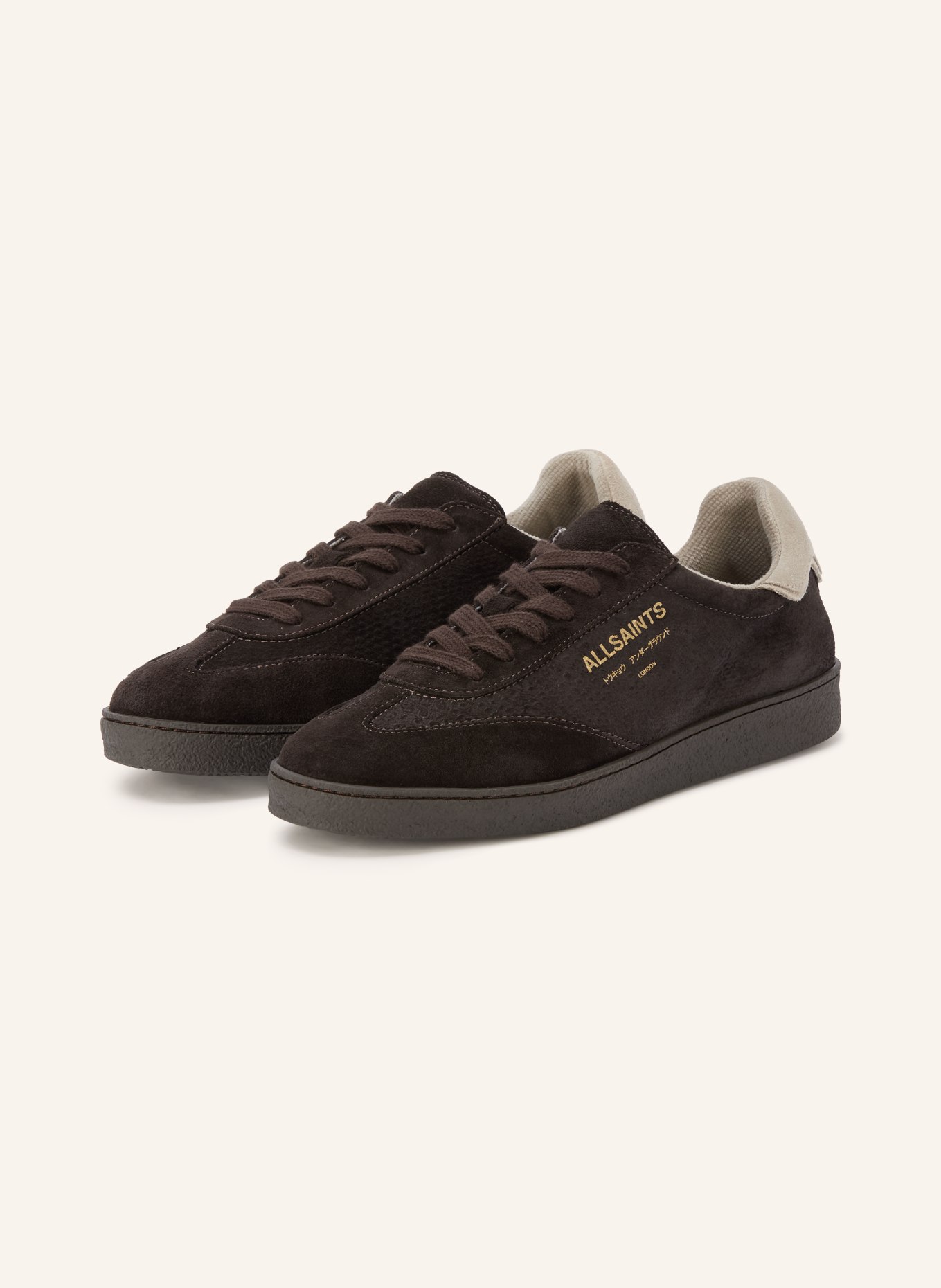 ALLSAINTS Sneakers THELMA: MARRON FONCÉ / LICHTGRIJS