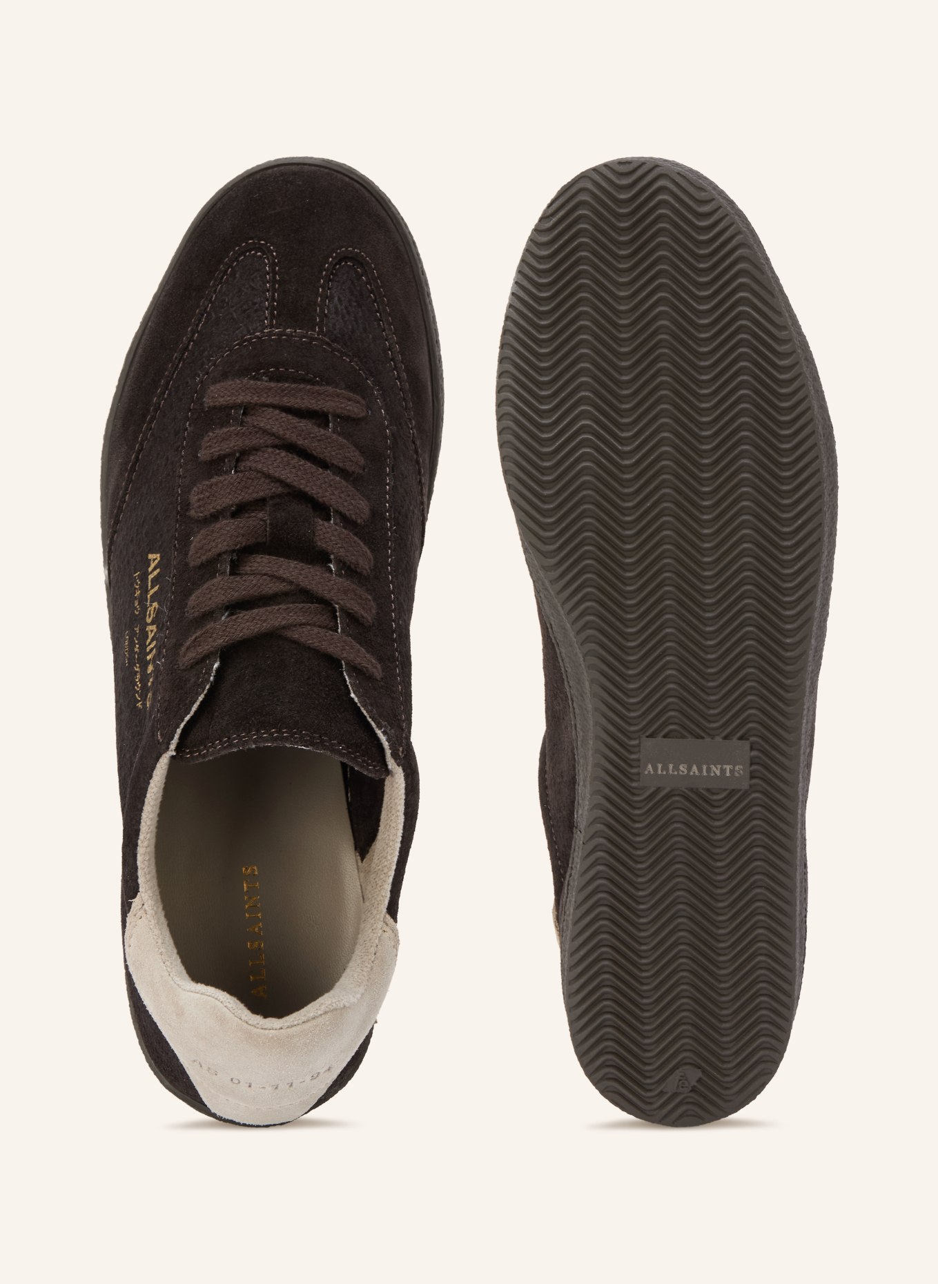ALLSAINTS Sneakers THELMA: MARRON FONCÉ / LICHTGRIJS