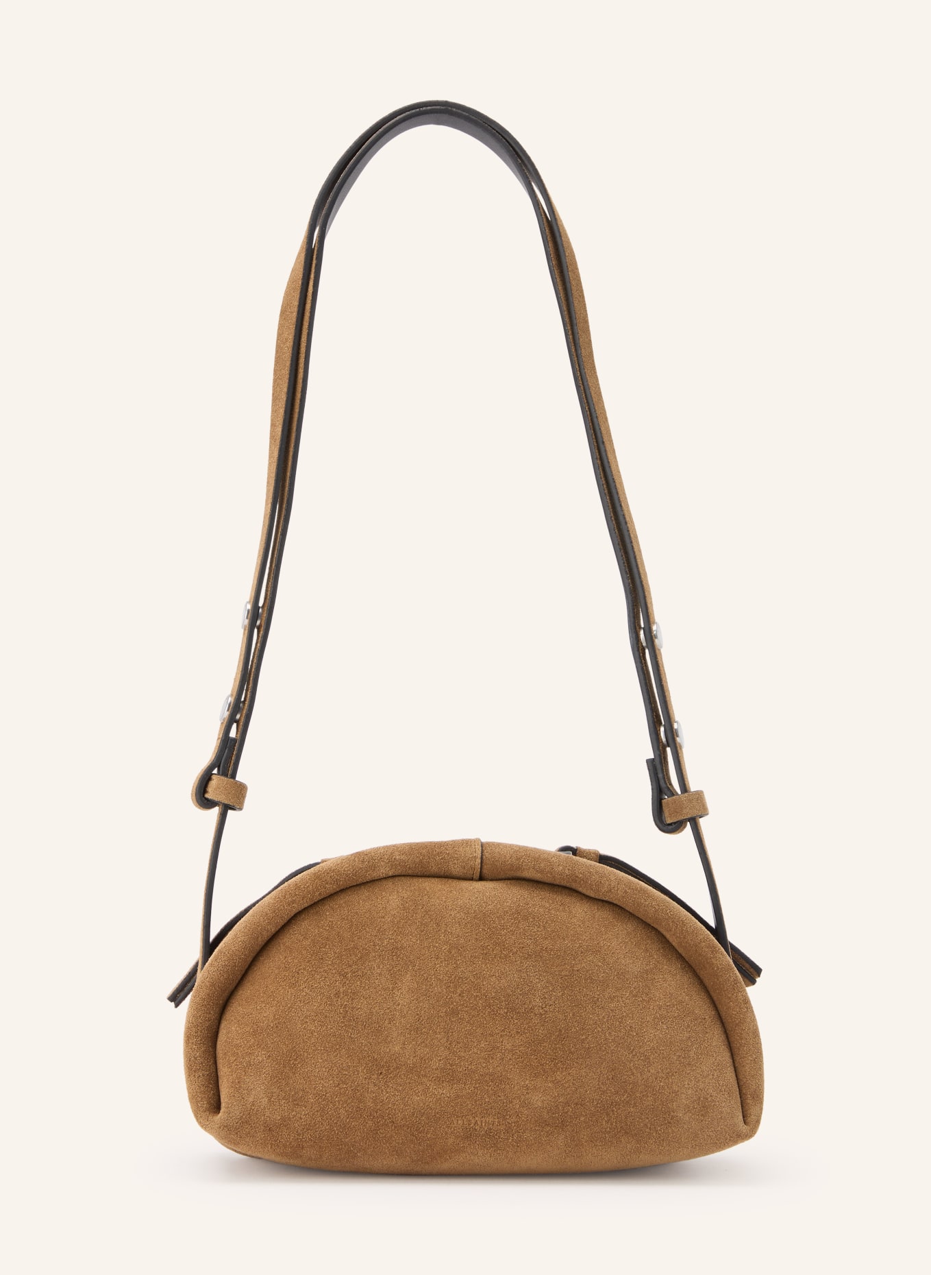 ALLSAINTS ROSALIE ARC SMALL Shoulder bag: LIGHT BROWN / SILVER