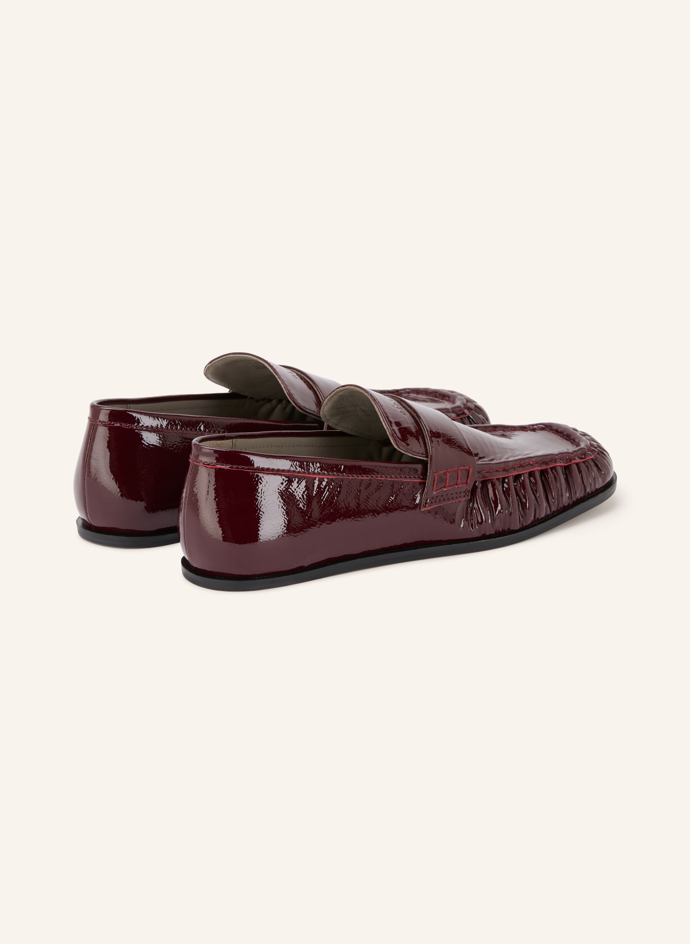 ALLSAINTS Lack-Loafer JULIE: DUNKELROT