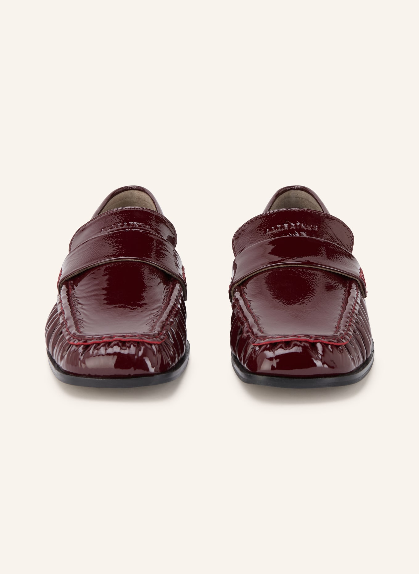 ALLSAINTS Lack-Loafer JULIE: DUNKELROT