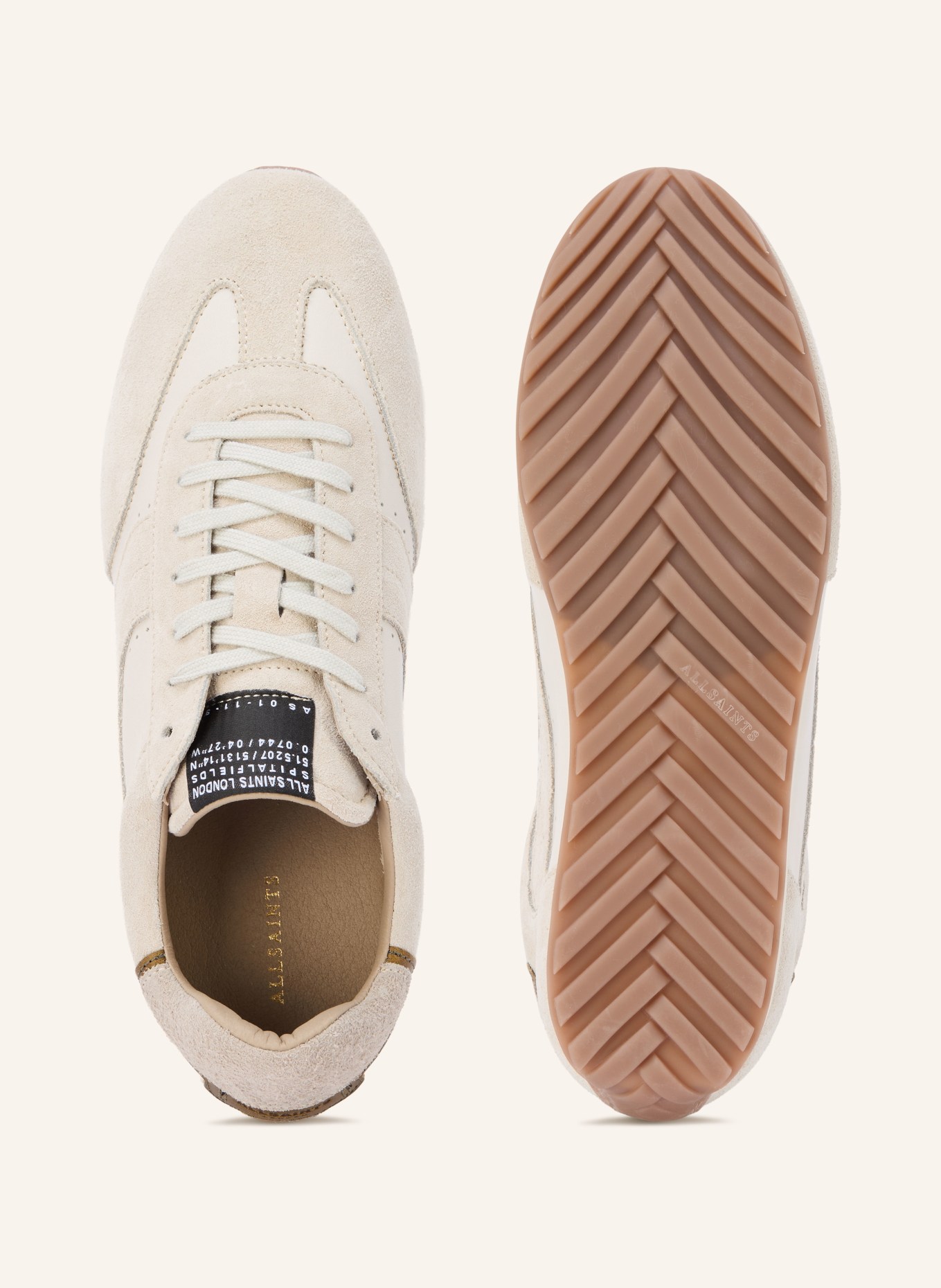ALLSAINTS Sneakers LIAM: CRÈME / KAKI