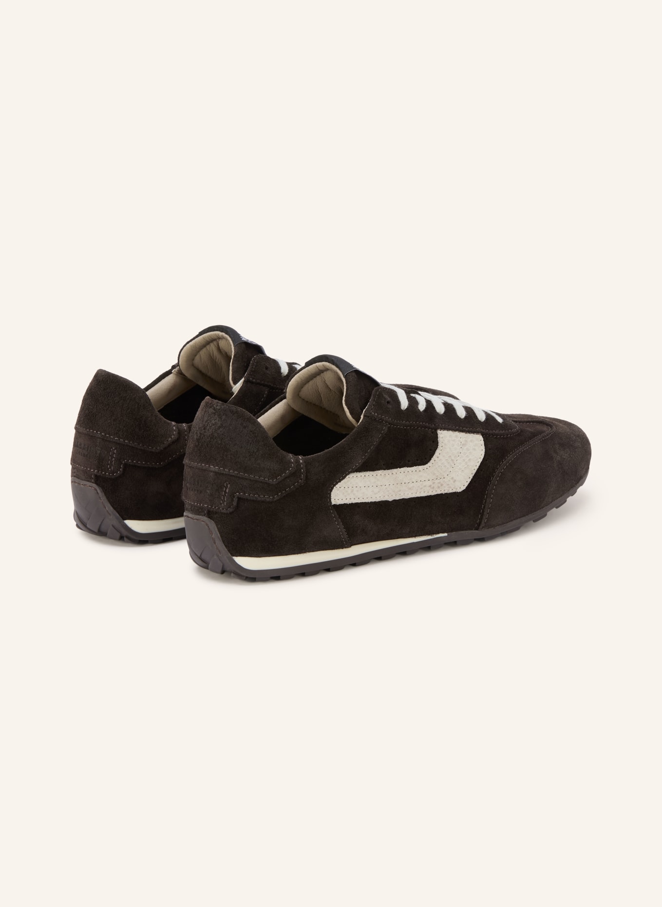 ALLSAINTS Sneaker LIAM: DUNKELBRAUN / CREME