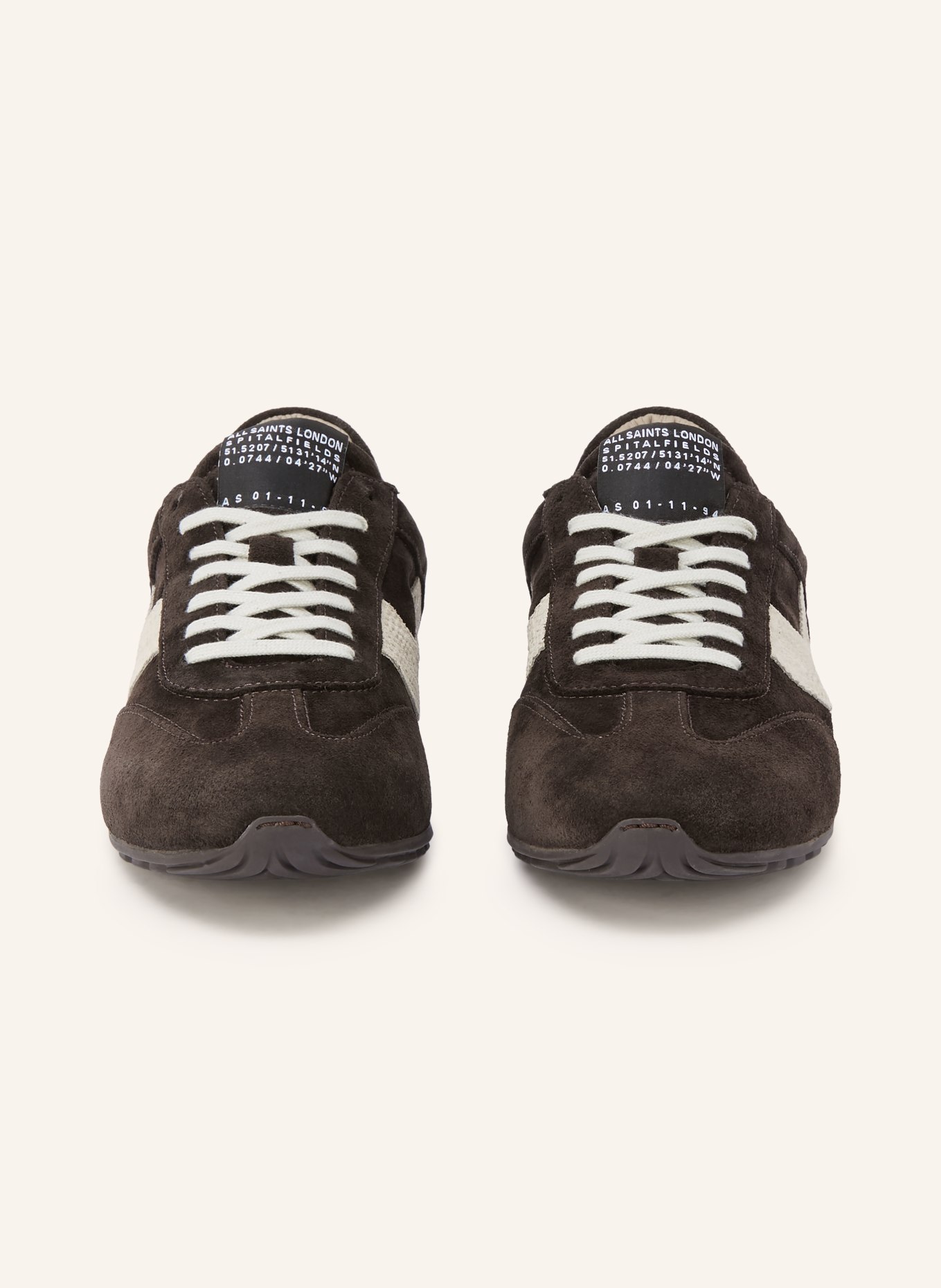 ALLSAINTS Sneaker LIAM: DUNKELBRAUN / CREME