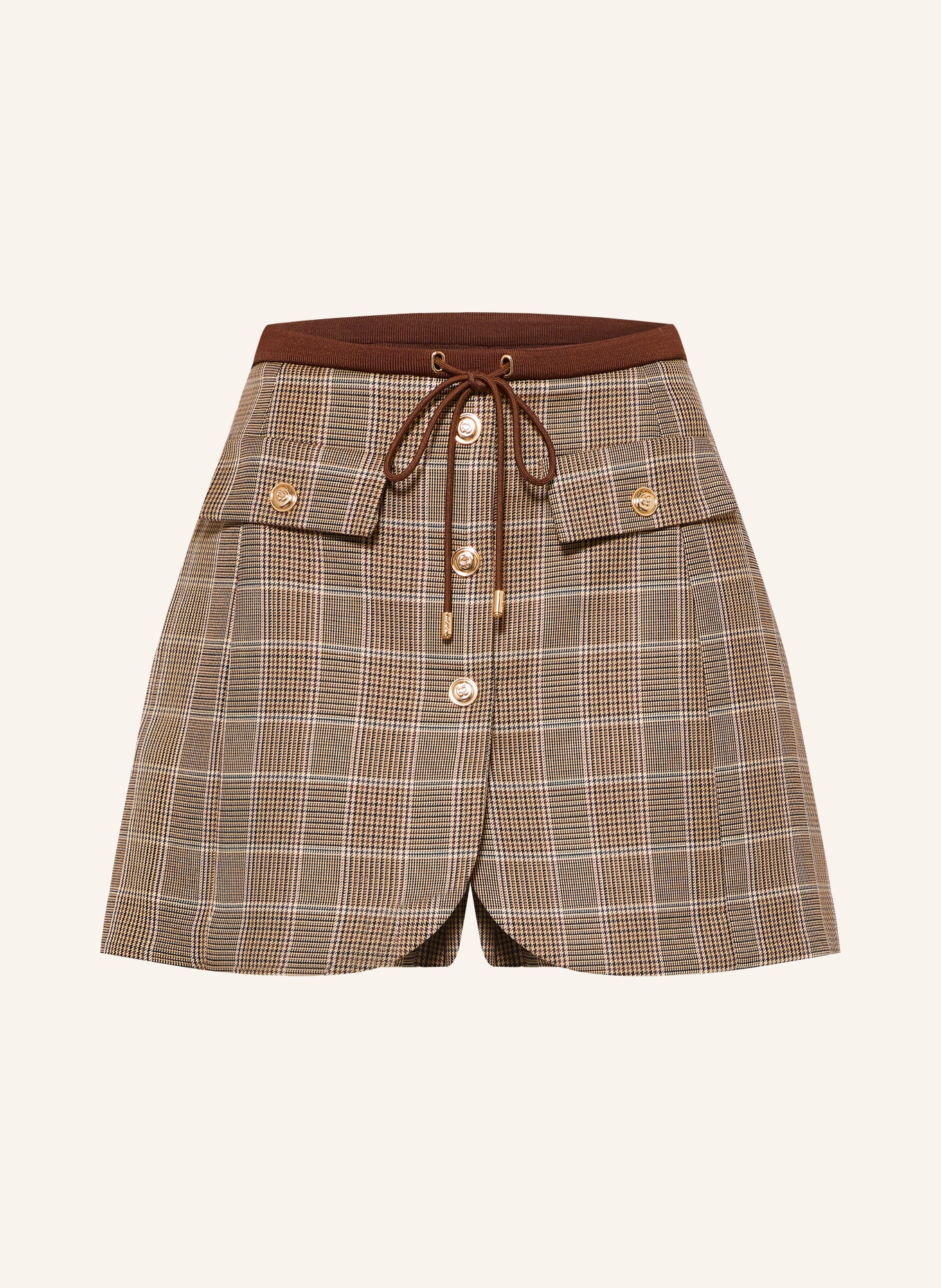 maje Skorts: BRAUN / BEIGE / BLAU