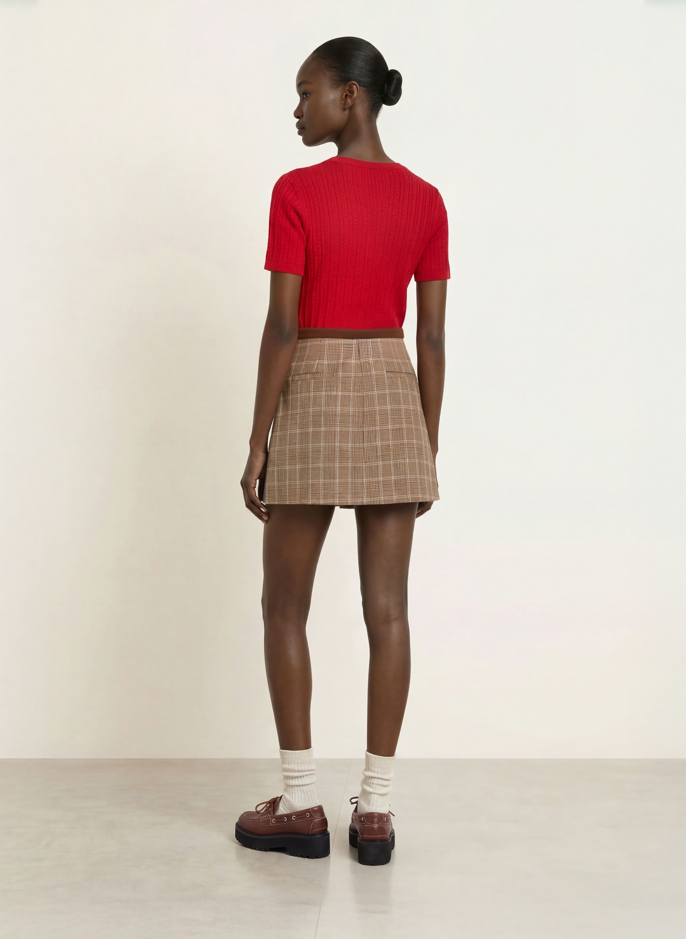 maje Skorts: BRAUN / BEIGE / BLAU