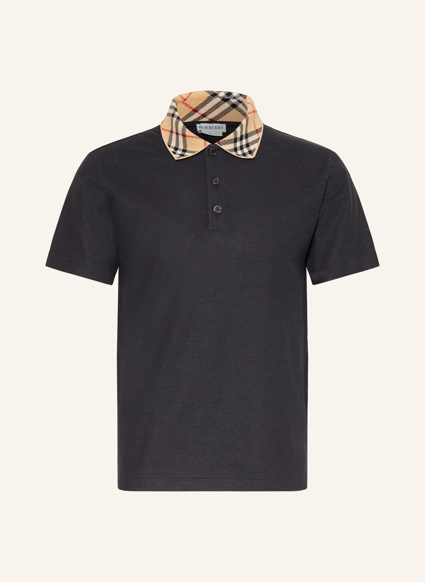 BURBERRY Koszulka polo Piqué EVAN Classic Fit: CZIEMNOSZARY