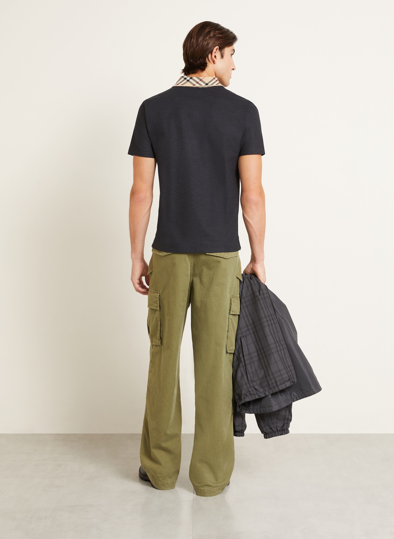 BURBERRY Koszulka polo Piqué EVAN Classic Fit: CZIEMNOSZARY