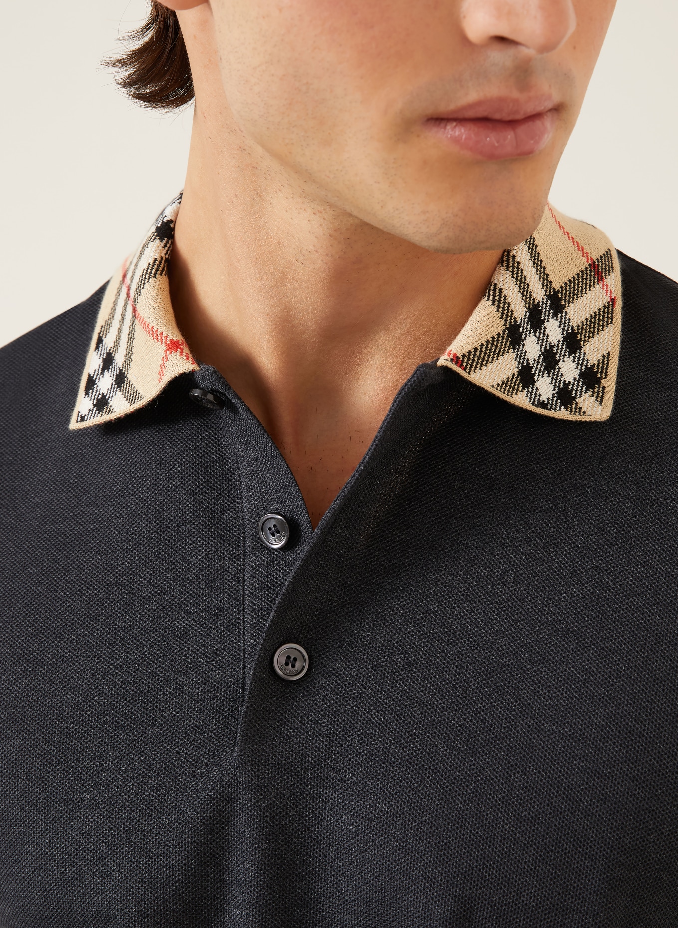 BURBERRY Koszulka polo Piqué EVAN Classic Fit: CZIEMNOSZARY