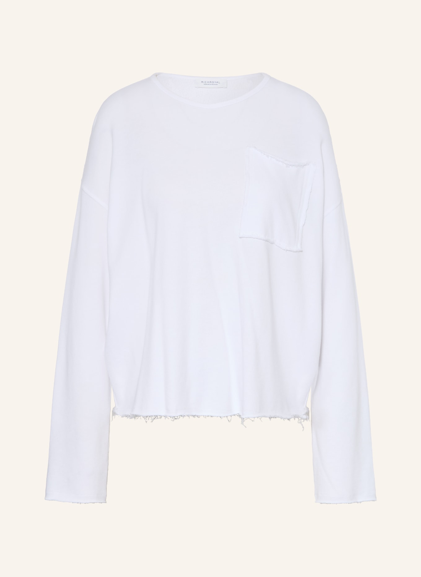 Rich & Royal Sweatshirt: WEISS