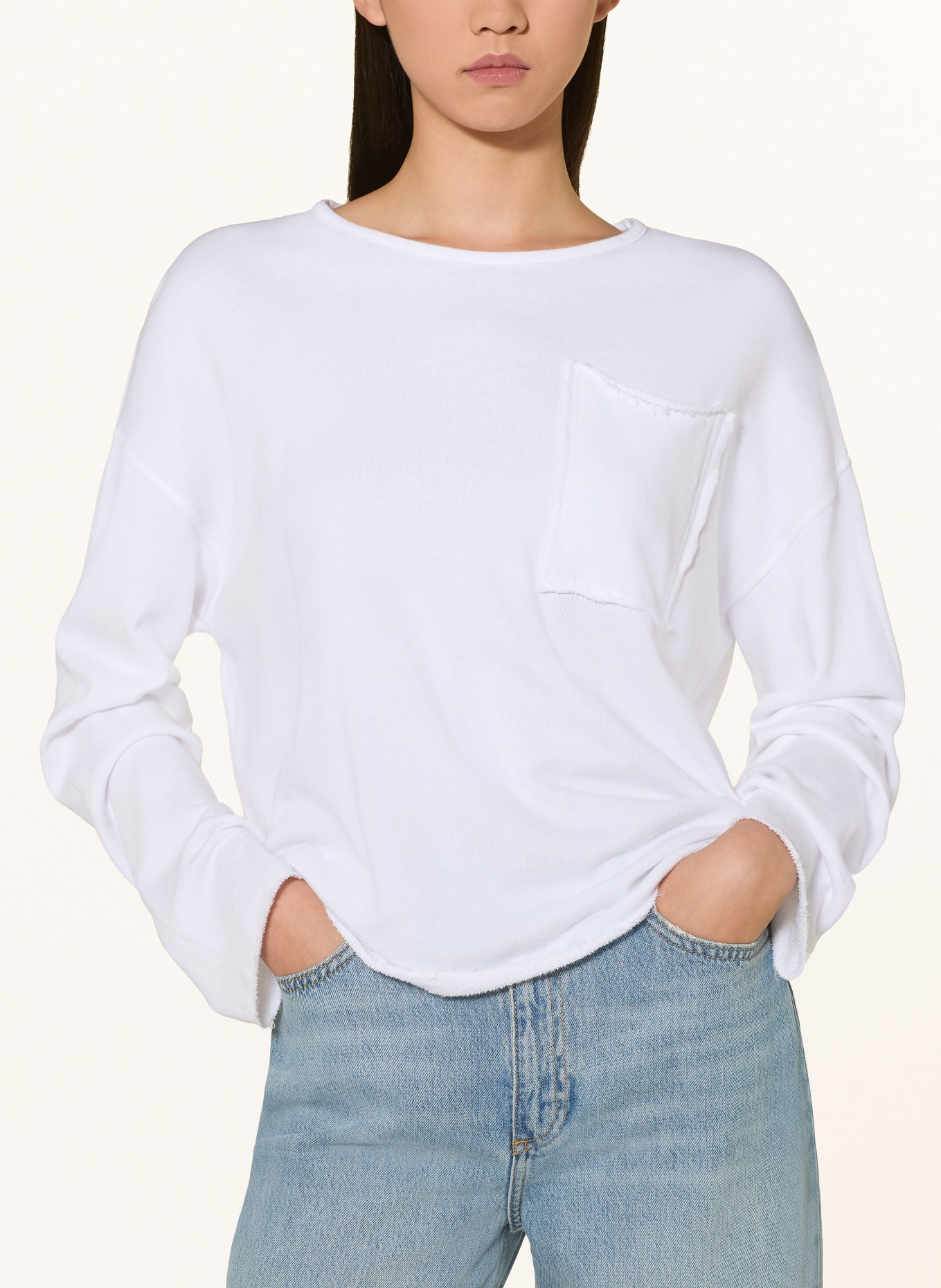 Rich & Royal Sweatshirt: WEISS