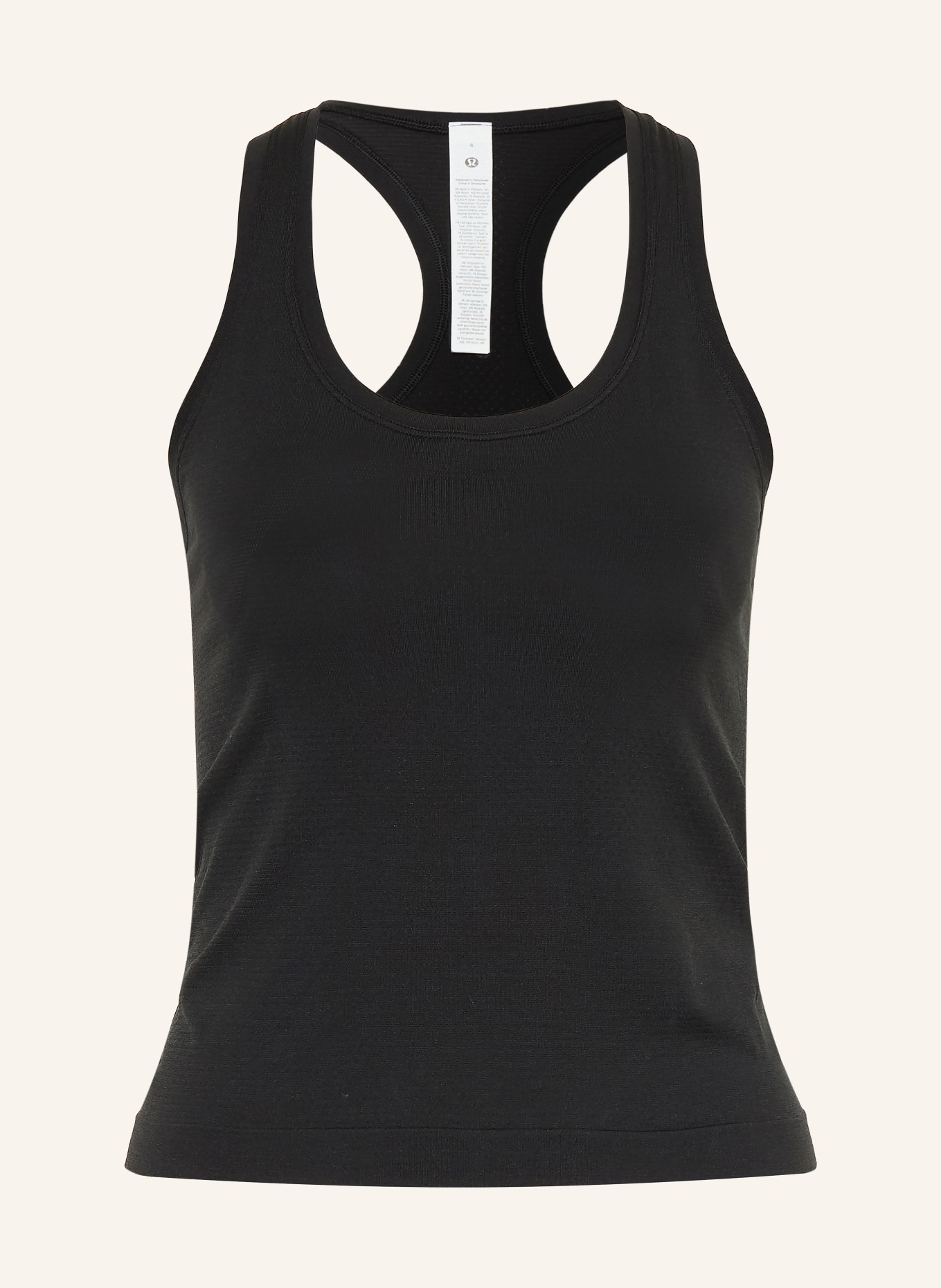 lululemon Tanktop SWIFTLY TECH 2.0: ZWART