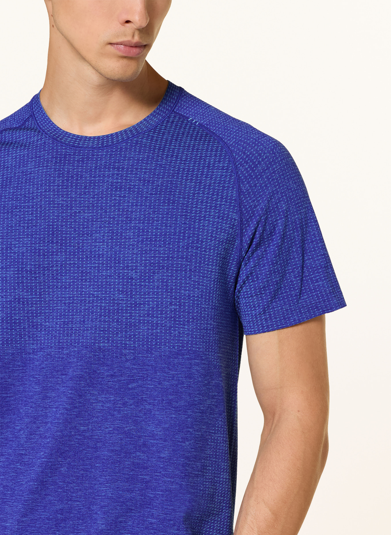 lululemon T-shirt METAL VENT TECH: BLEU FONCÉ