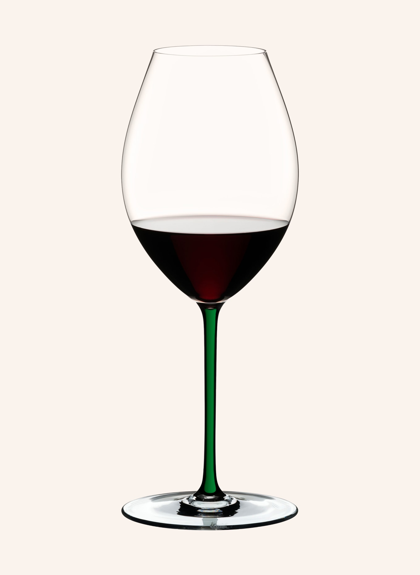RIEDEL FATTO A MANO BY RIEDEL SYRAH Wine Glass: WHITE / GREEN