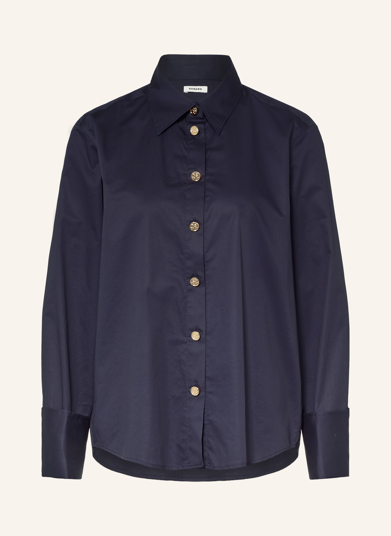 SANDRO Hemdbluse: DUNKELBLAU