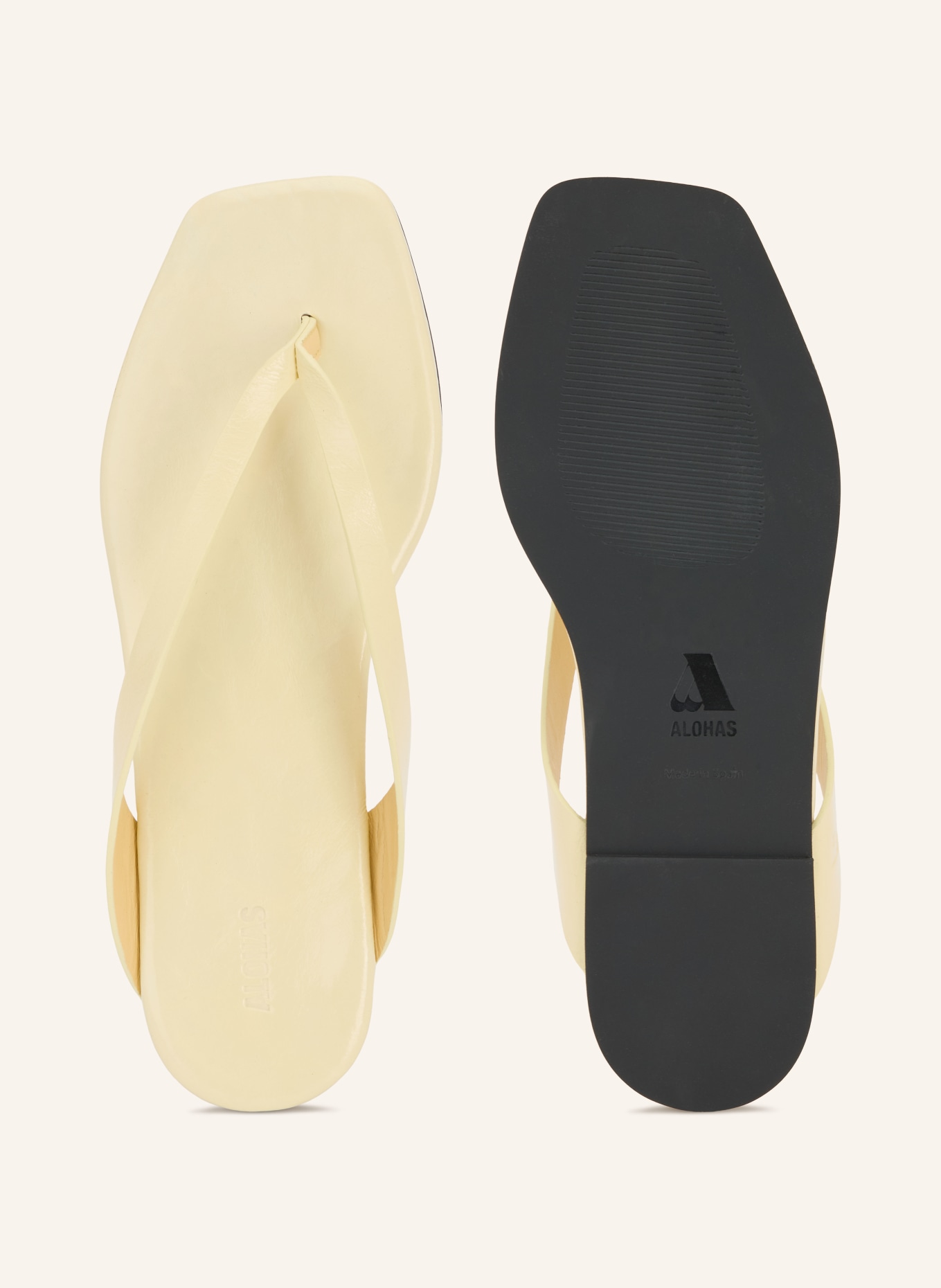ALOHAS OLA Thong Sandals: LIGHT YELLOW