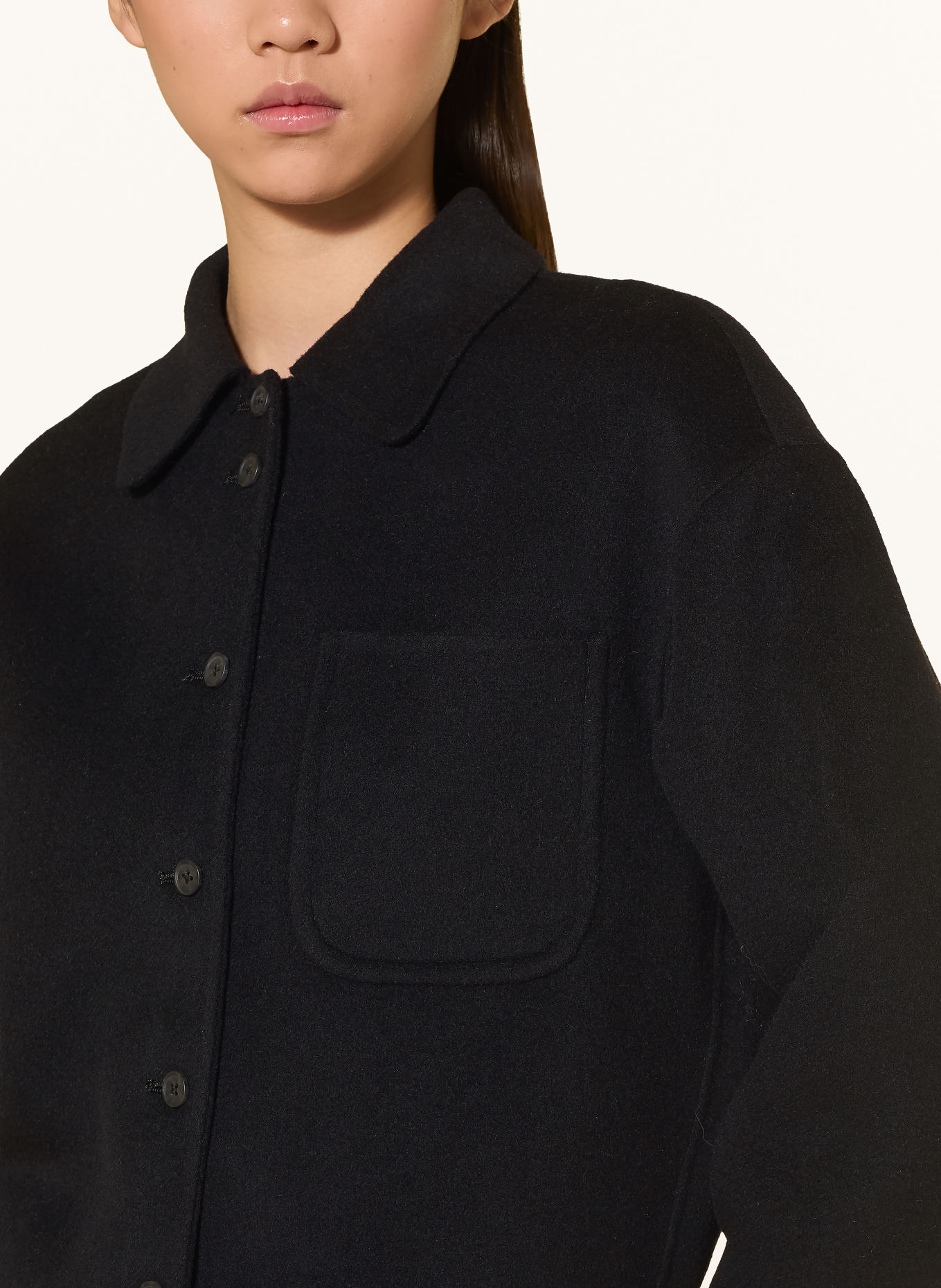 someday ZENDRA Overshirt: BLACK