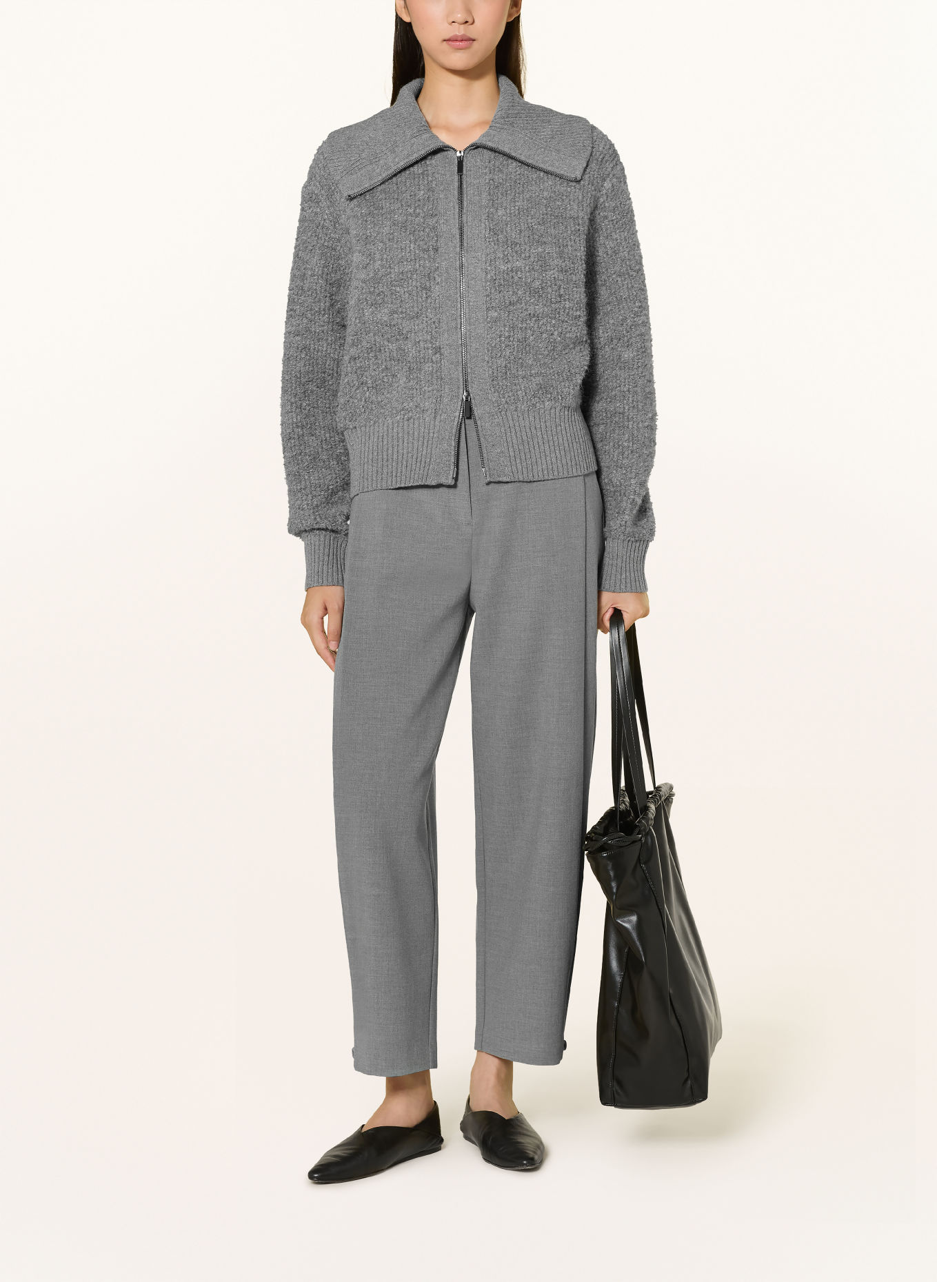 someday CATSBY 7/8-length trousers: GRAY