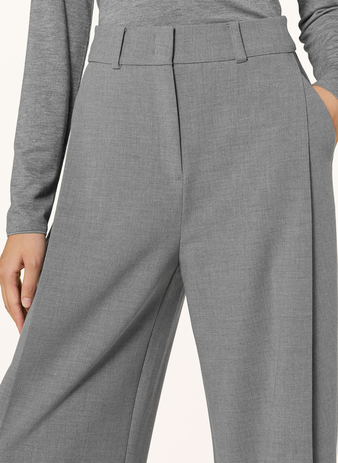 someday CATSBY 7/8-length trousers: GRAY