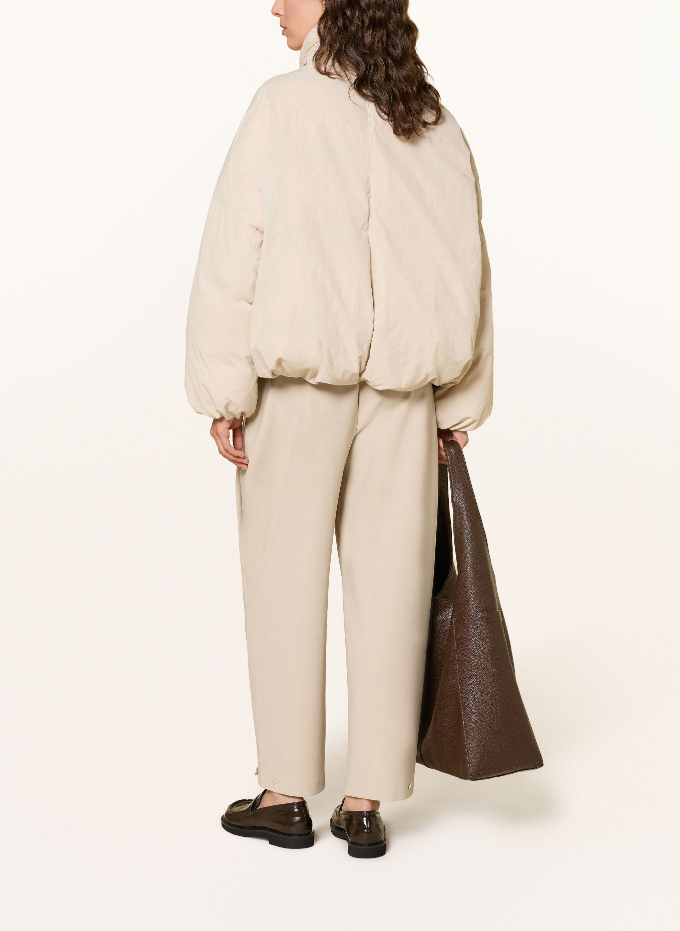 someday CATSBY 7/8-length trousers: ECRU