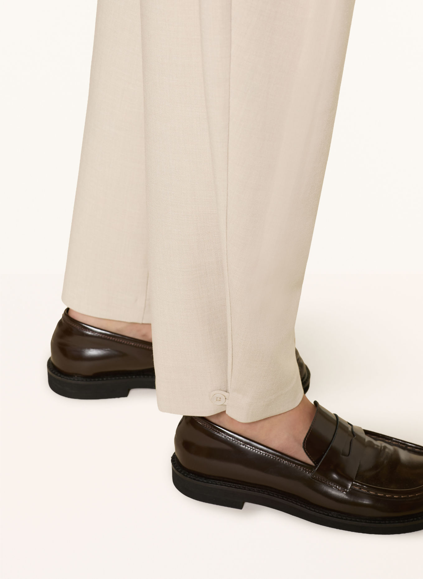 someday CATSBY 7/8-length trousers: ECRU