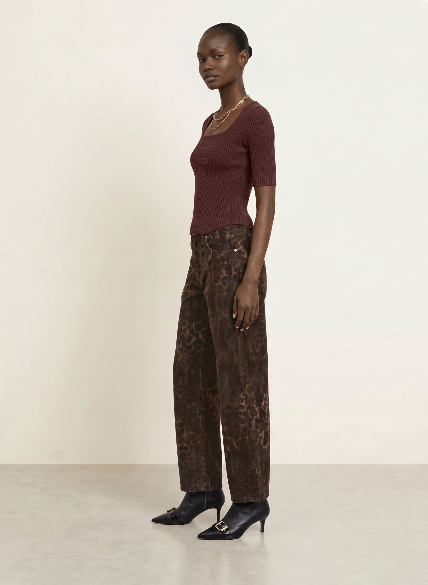 ALLSAINTS Gebreid shirt CRUZ HALLY: BRUIN