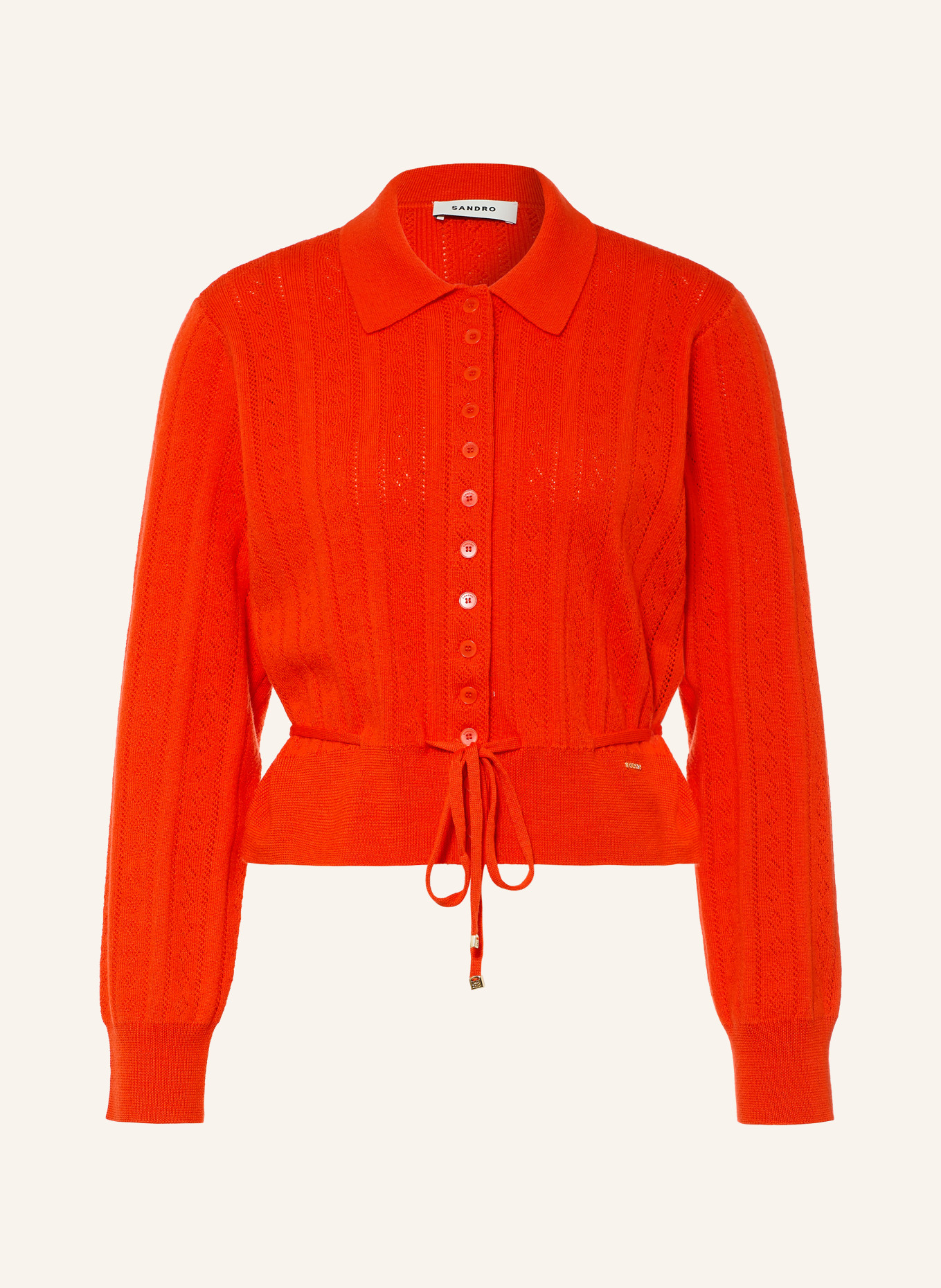 SANDRO Strickjacke: ROT